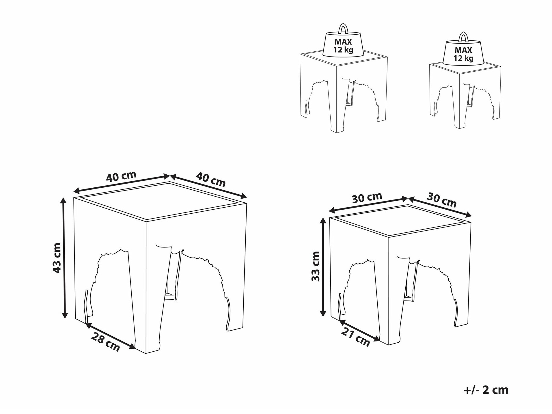 Žurnālu galdiņu komplekts Berwyn 1300