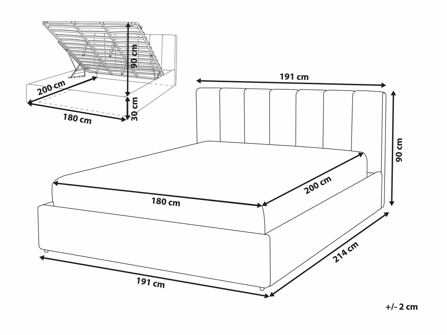 Кровать Berwyn 1296 (Бежевый)