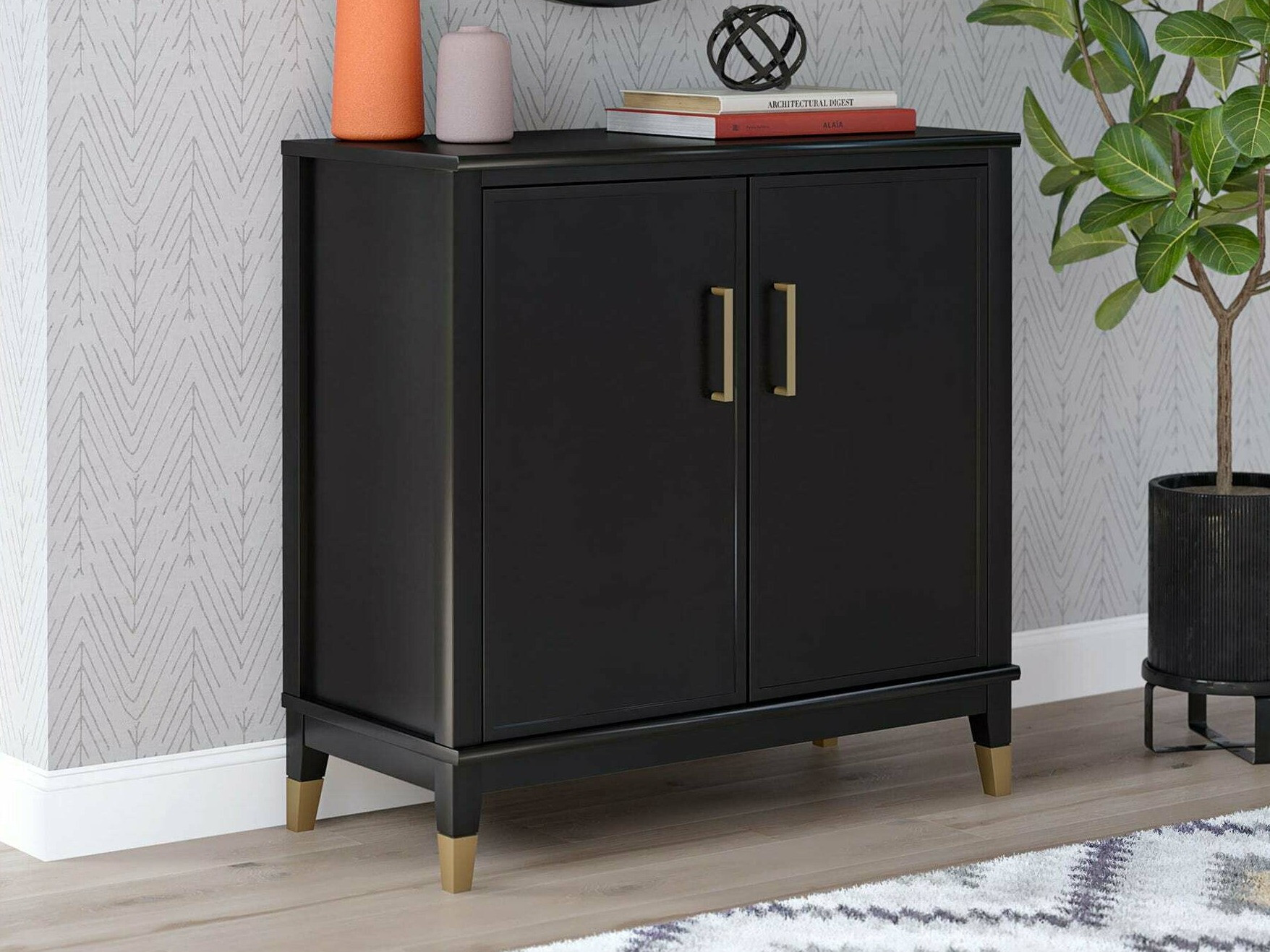 Шкафчик CosmoLiving by Cosmopolitan Belromu 108 (Чёрный)