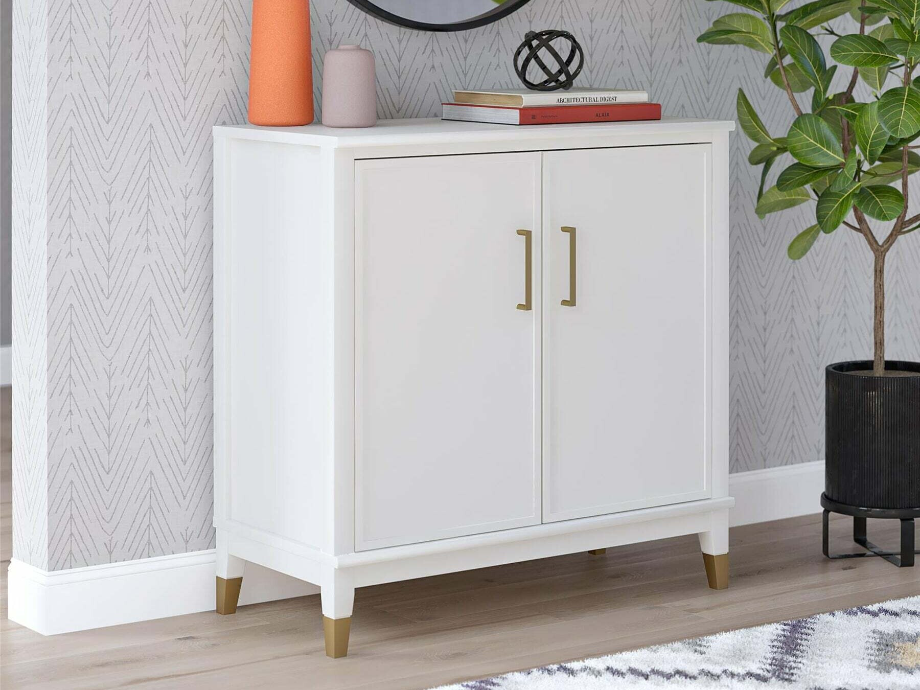 Skapis CosmoLiving by Cosmopolitan Belromu 108 (Balts)