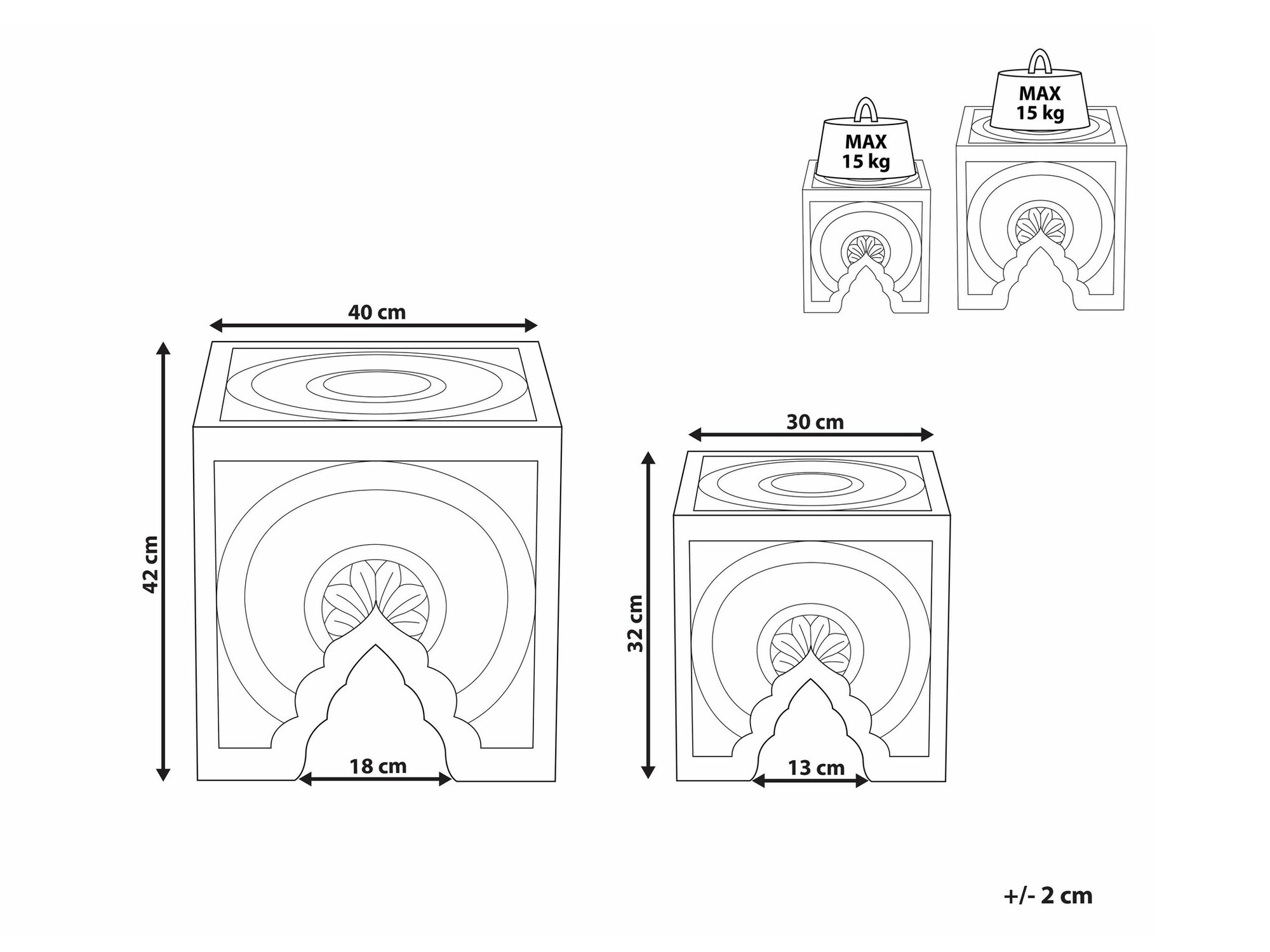 Žurnālu galdiņu komplekts Berwyn 1306