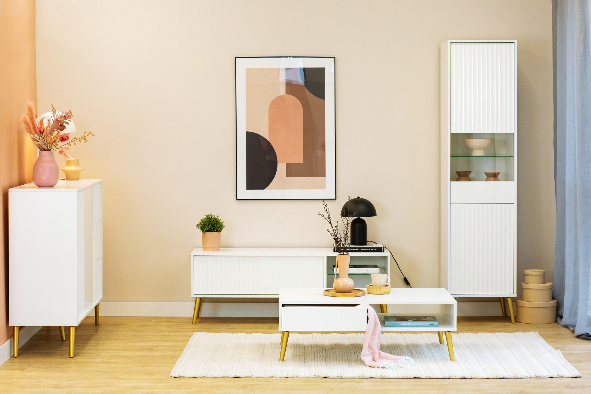 Plaukts Cirferi 107 (Balts + Zelta)