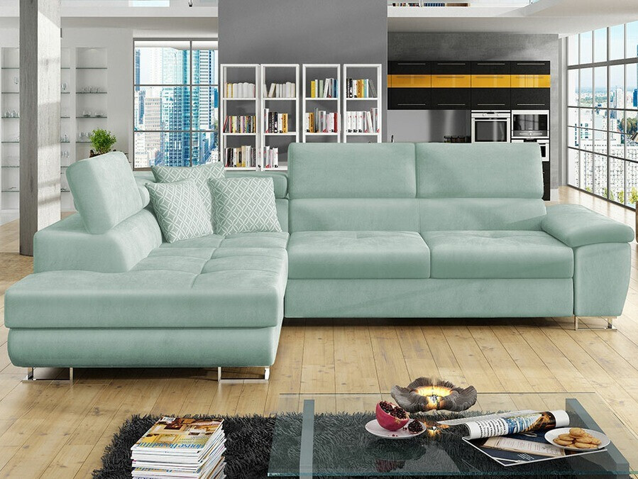 Stūra dīvāns Comfivo Ruta II (Magic Velvet 2227 + Evo 29)