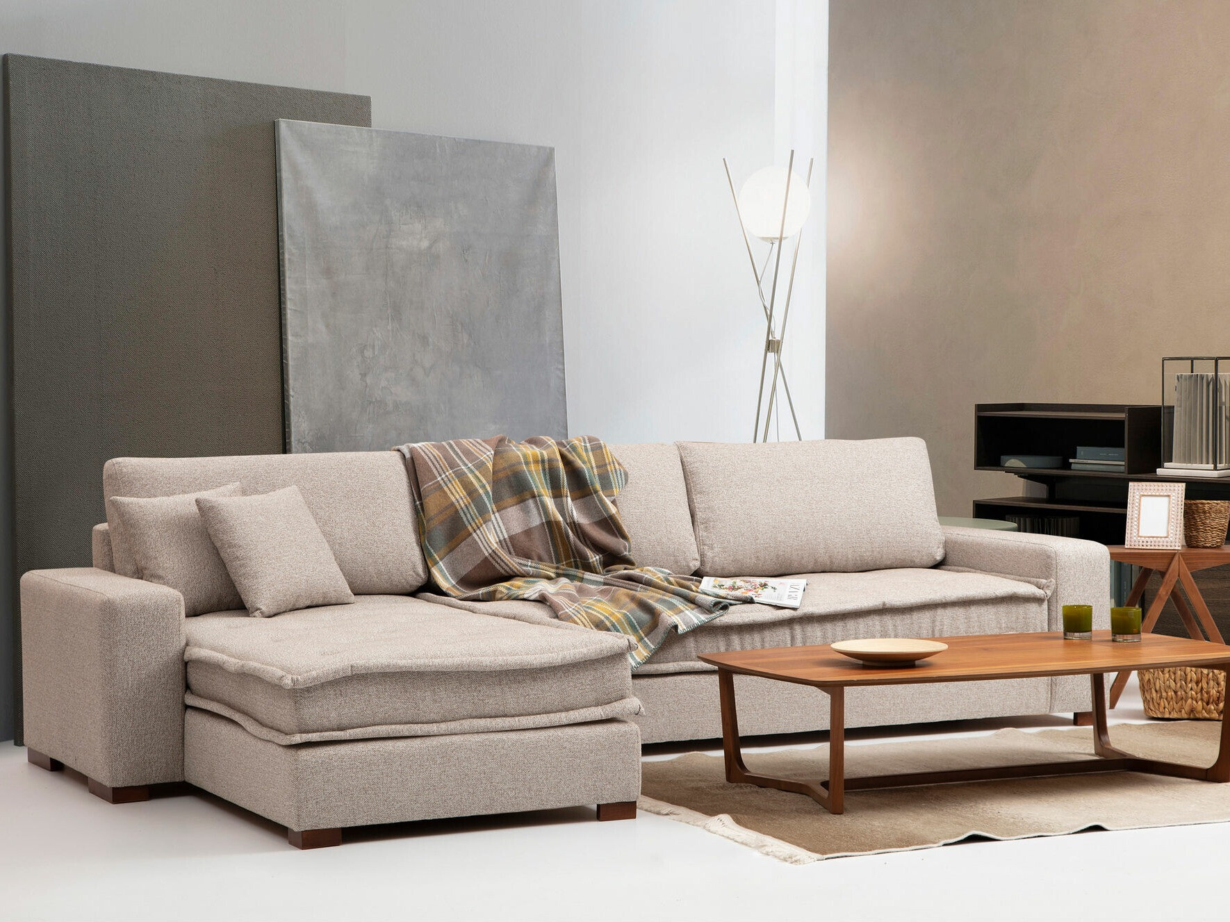 Модульный угловой диван Altadena 444 (Бежевый)