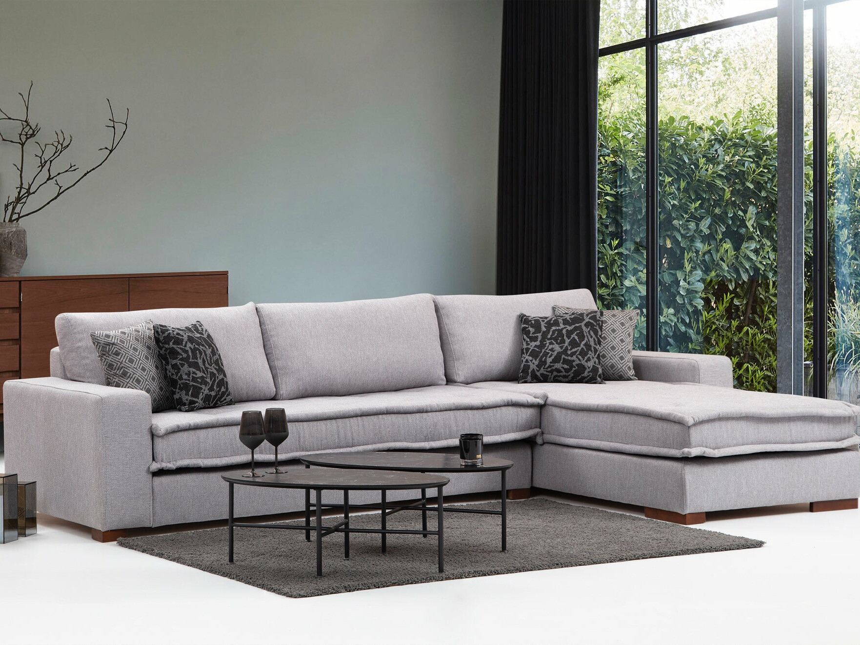 Модульный угловой диван Altadena 444 (Серый)