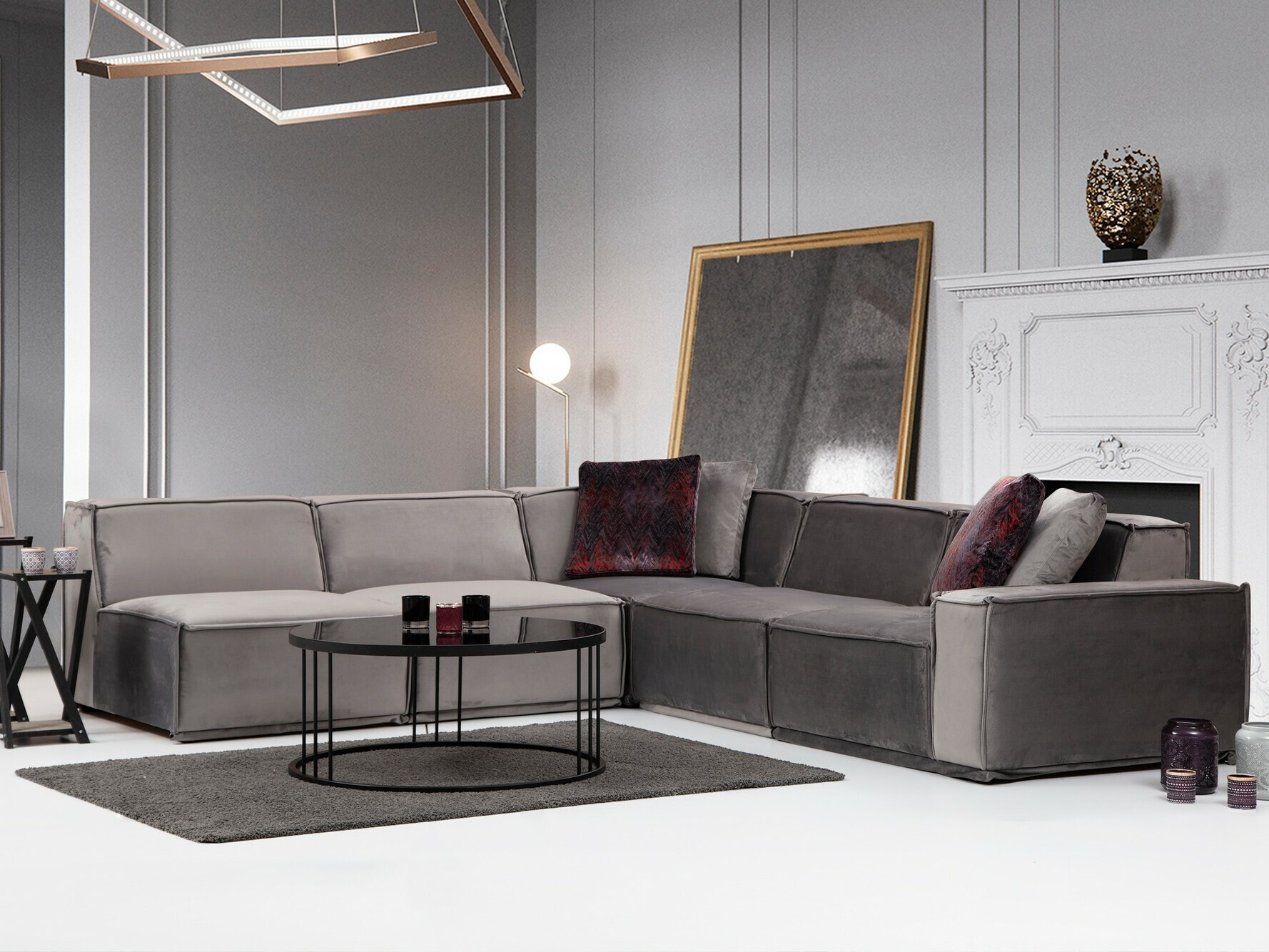 Moduļu stūra dīvāns Ferliva 102