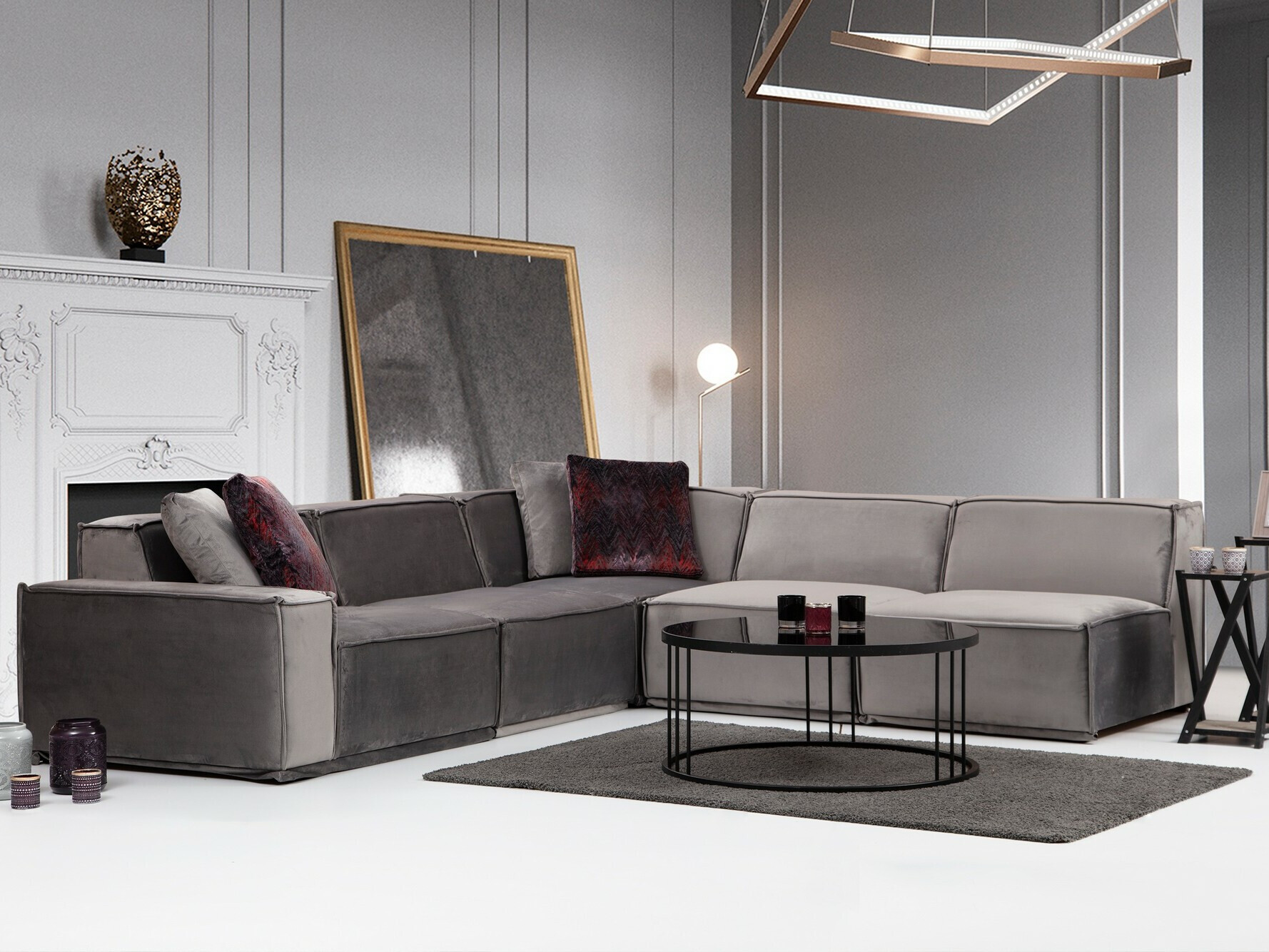 Moduļu stūra dīvāns Ferliva 102