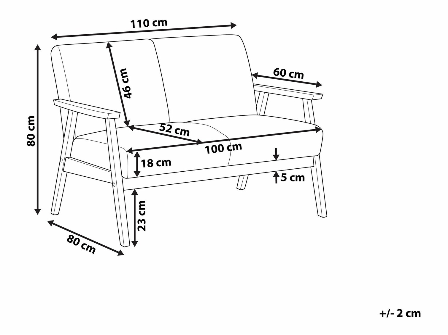 Dīvāns Berwyn 1323 (Brūns)