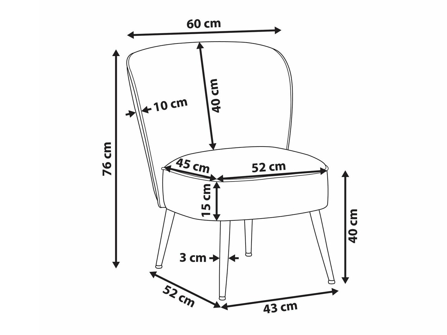 Кресло Berwyn 1314 (Белый)