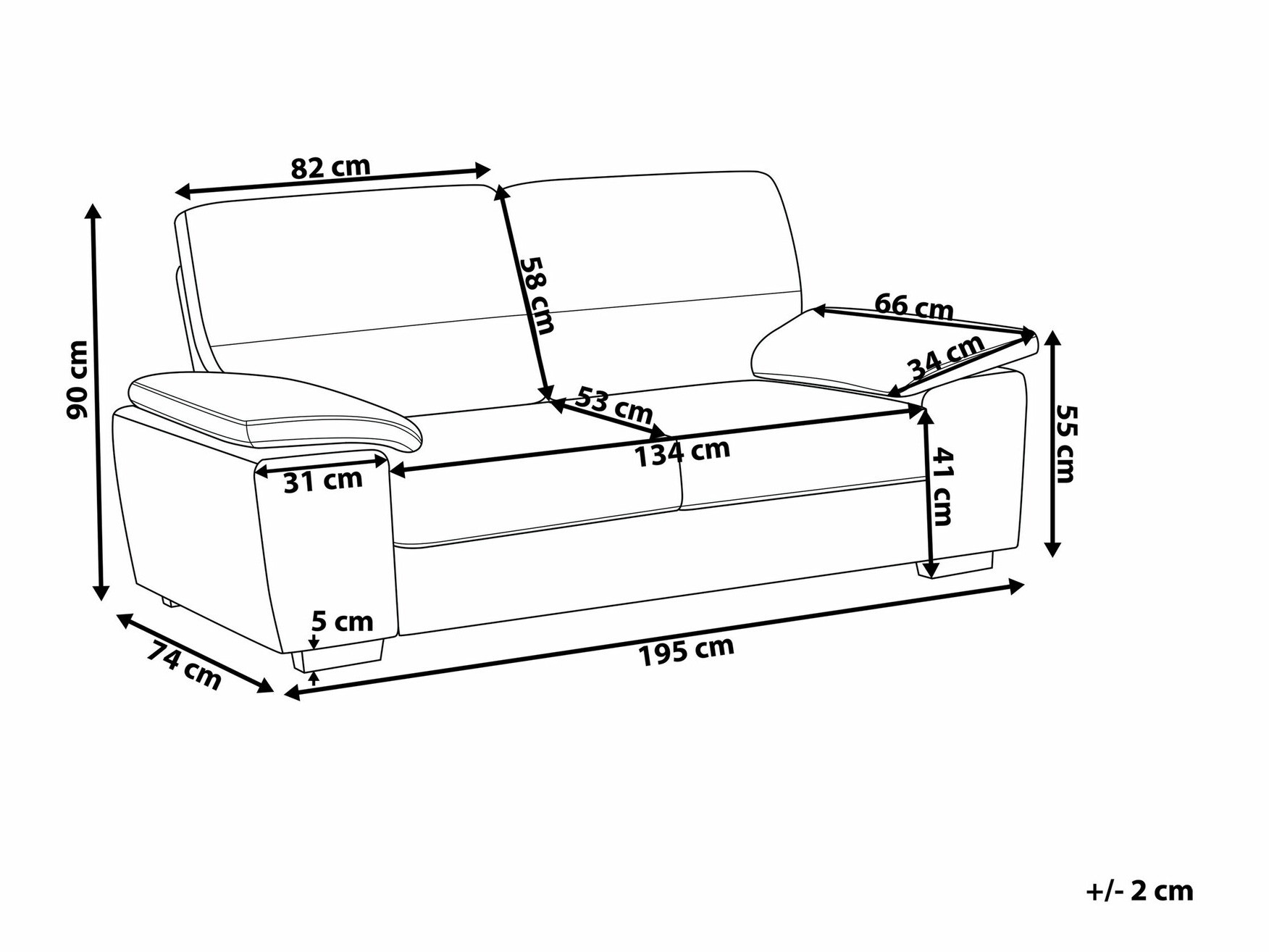 Dīvāns Berwyn 1327 (Tumši brūns)