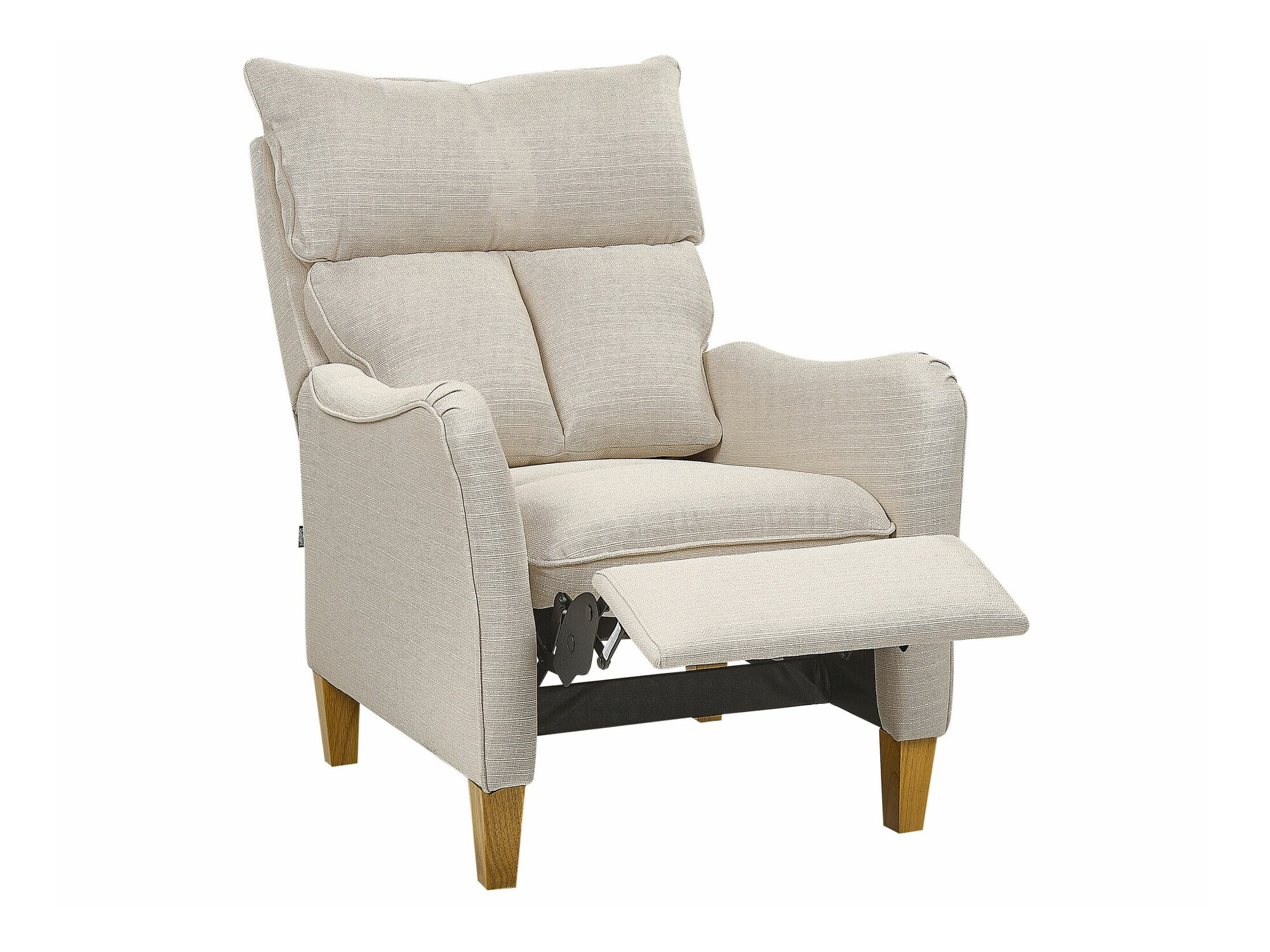 Krēsls reglainer Berwyn 1329 (Bēšs + Gaišs koks)