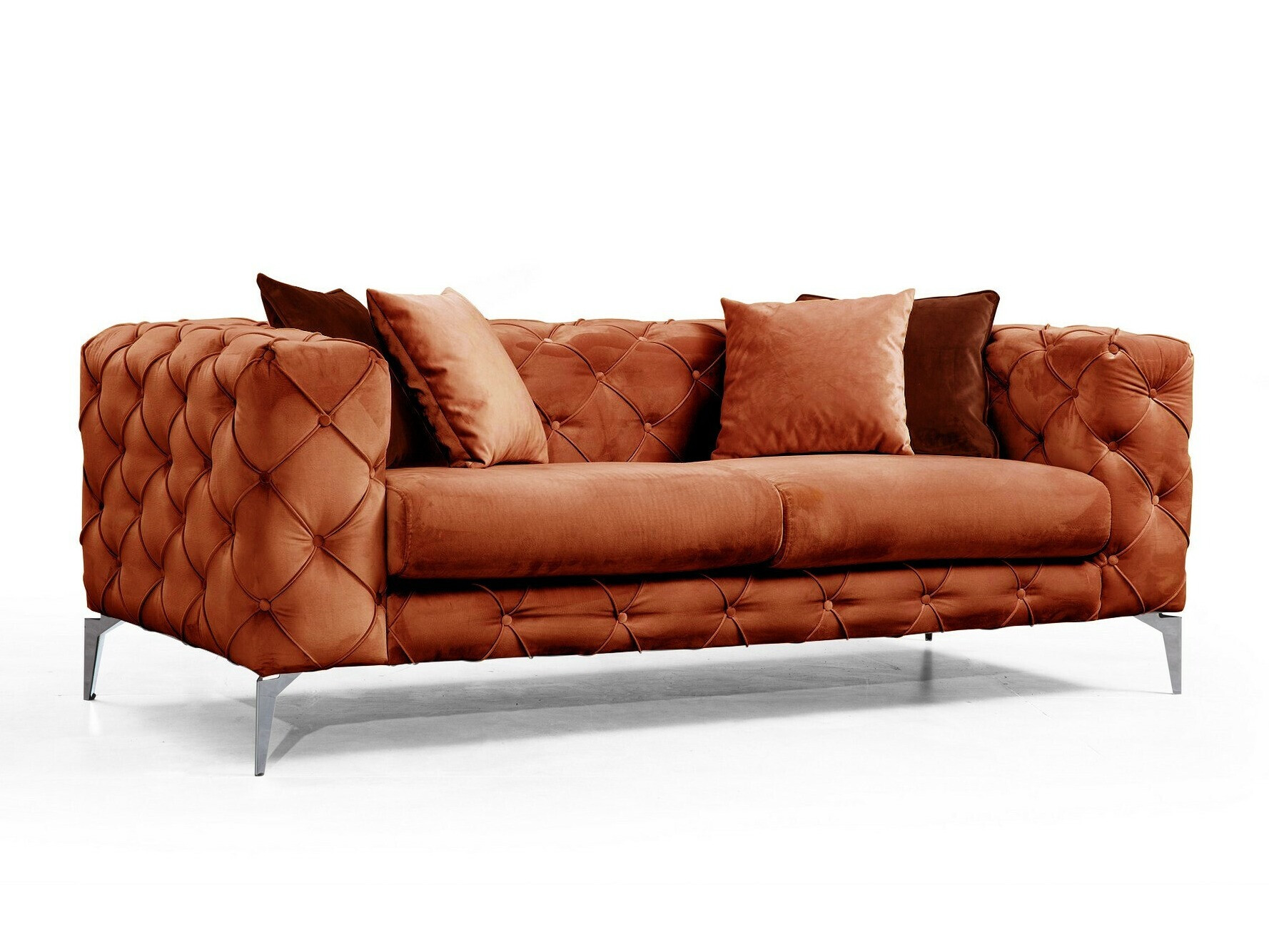 Chesterfield dīvāns Altadena 355 (Oranžs)