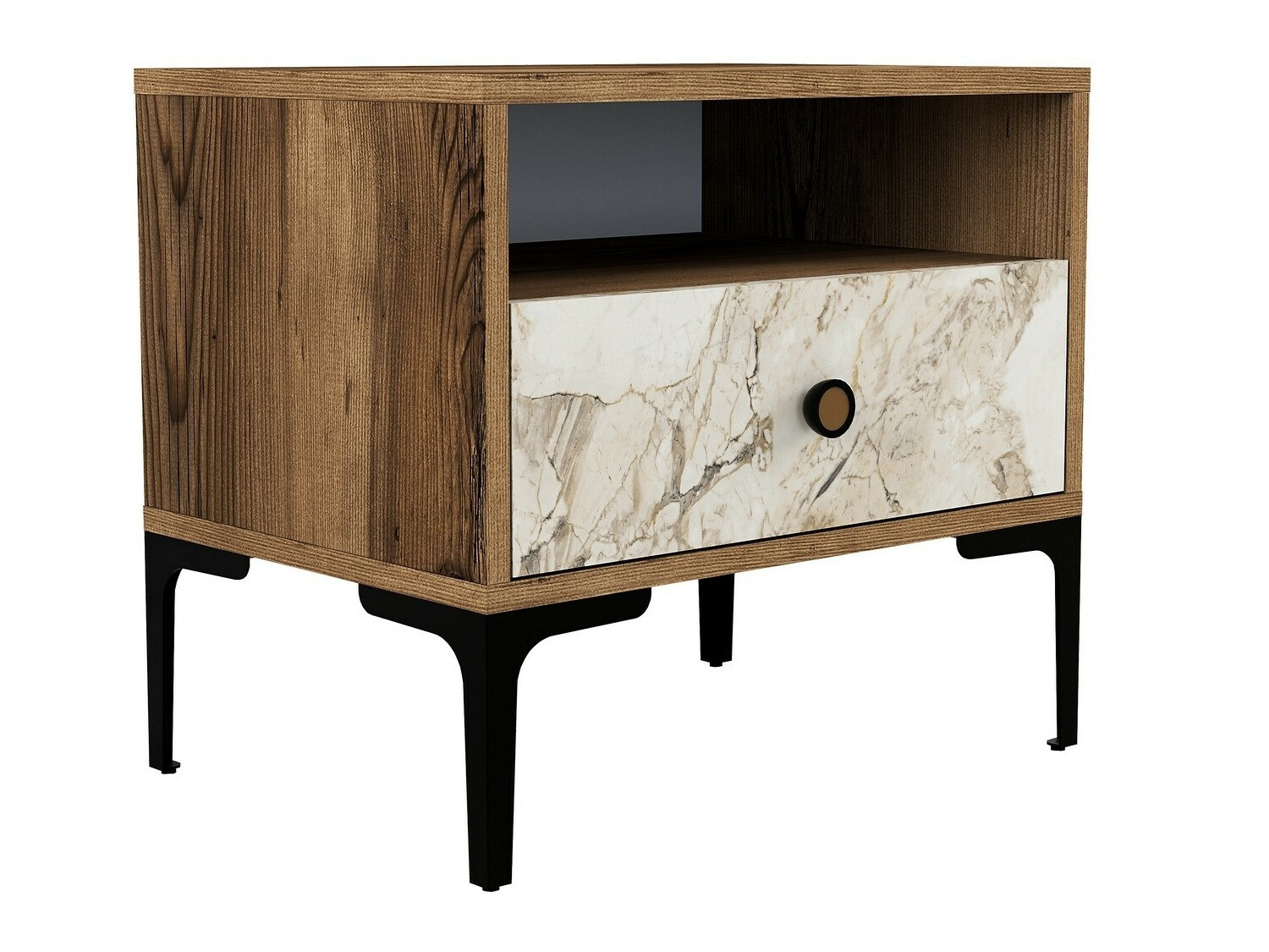 Naktsgaldiņš Kailua 1516 (Riekstkoks + Balts marmors)