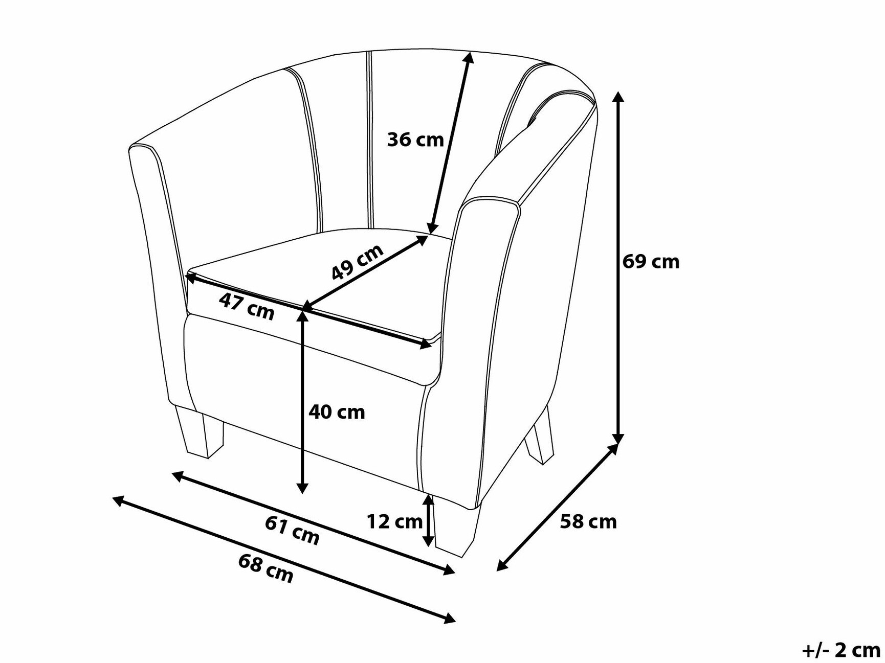 Кресло Berwyn 1379