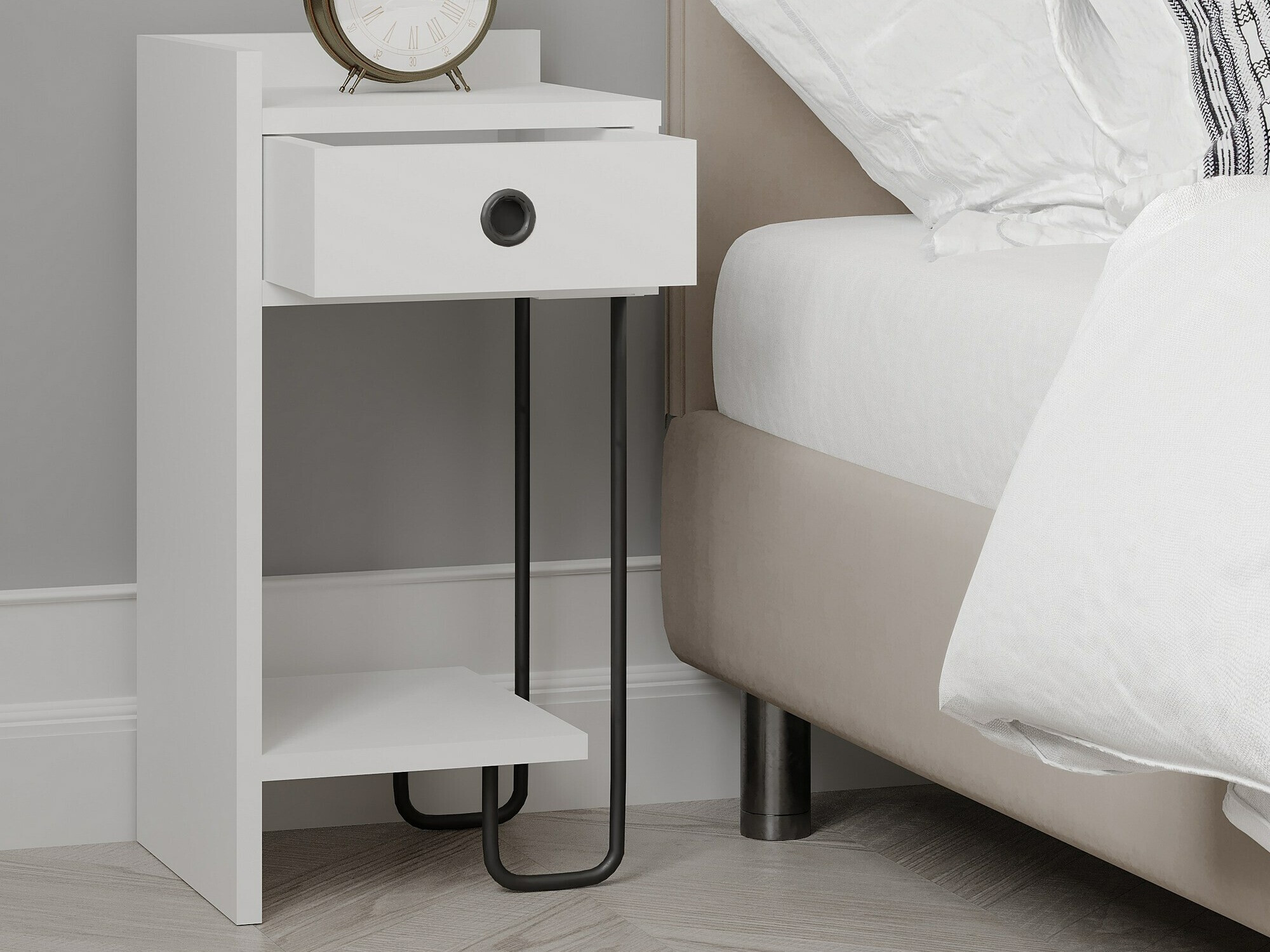 Прикроватная тумбочка Kailua 1524 (Белый)