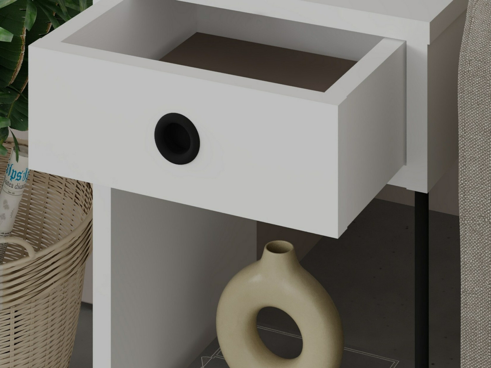 Прикроватная тумбочка Kailua 1524 (Белый)