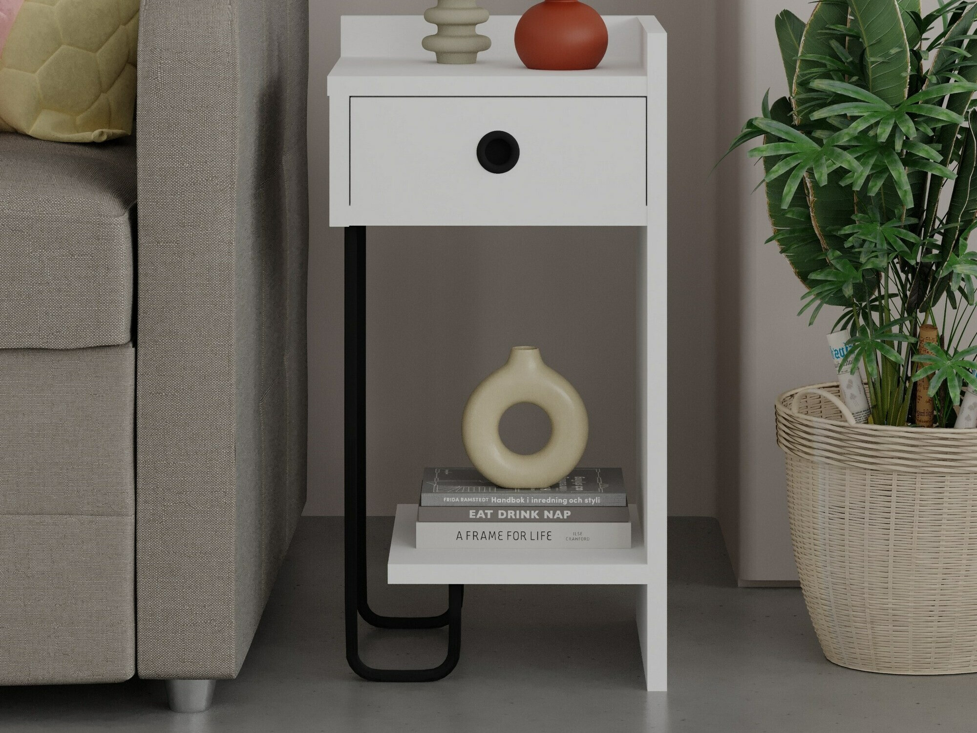 Прикроватная тумбочка Kailua 1524 (Белый)