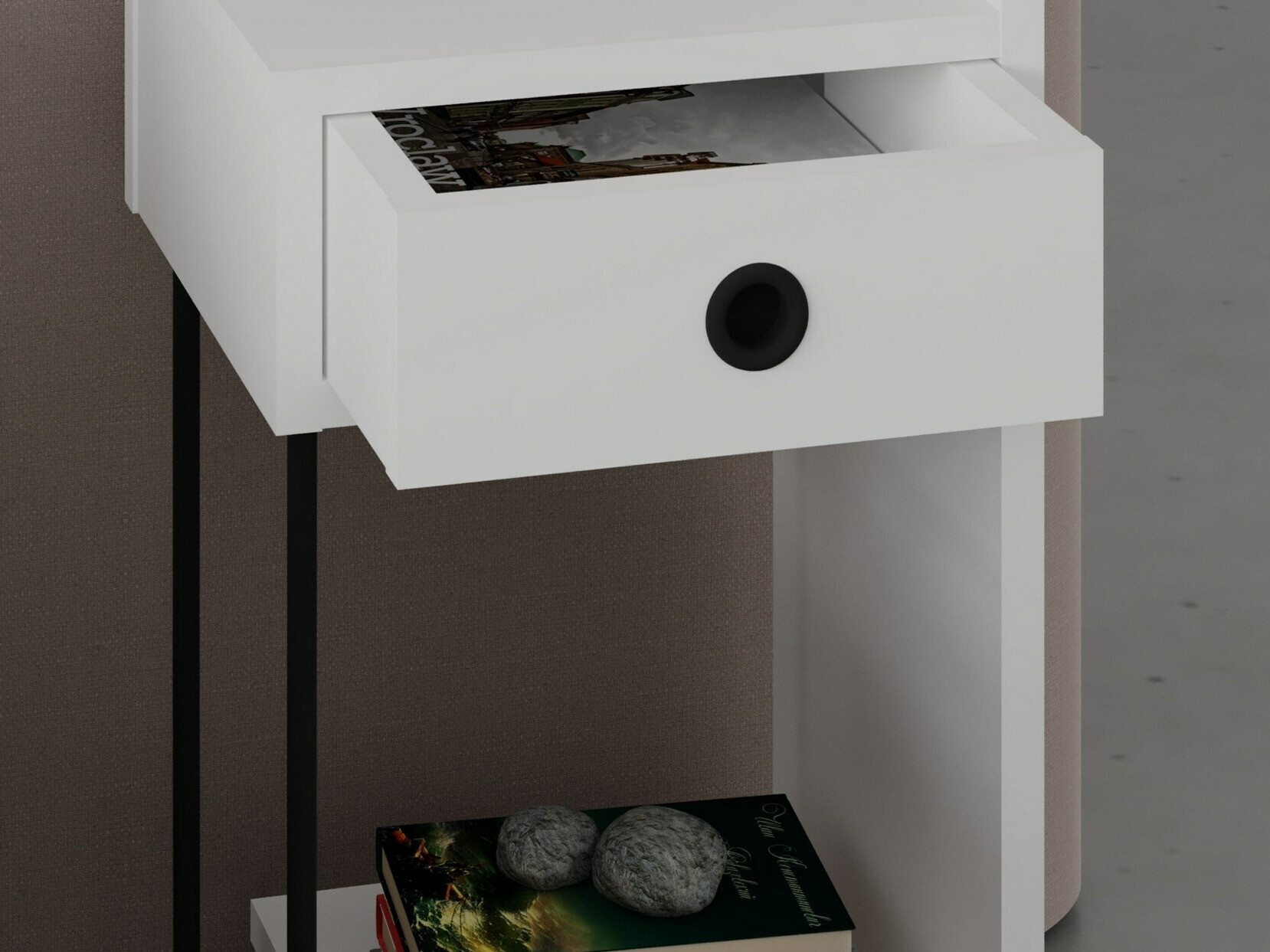 Прикроватная тумбочка Kailua 1524 (Белый)