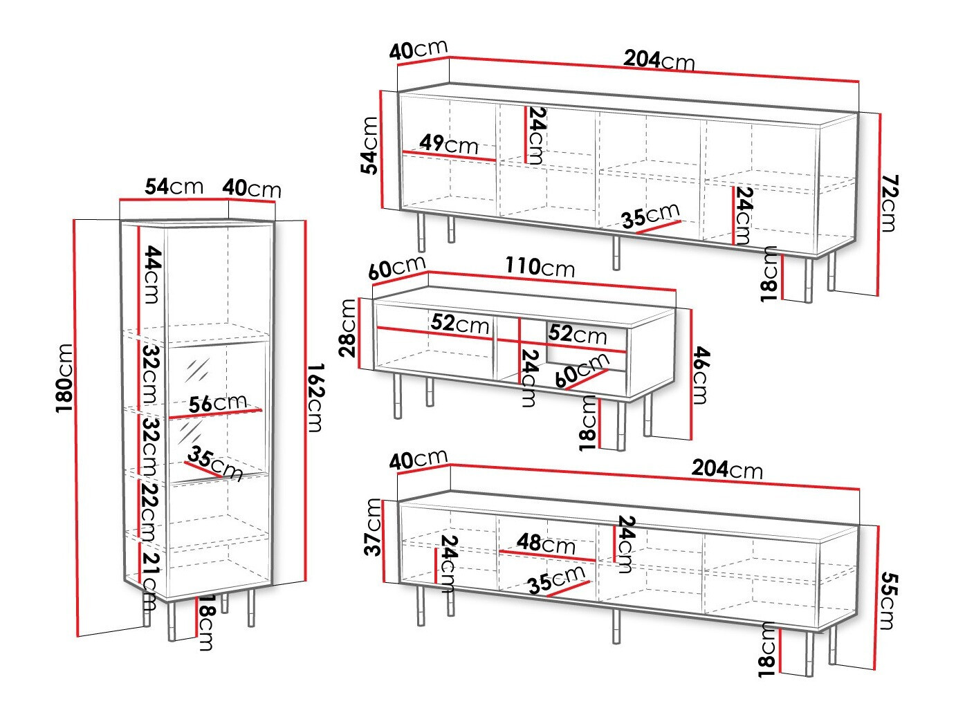 Viesistabas komplekts Elmteo 106