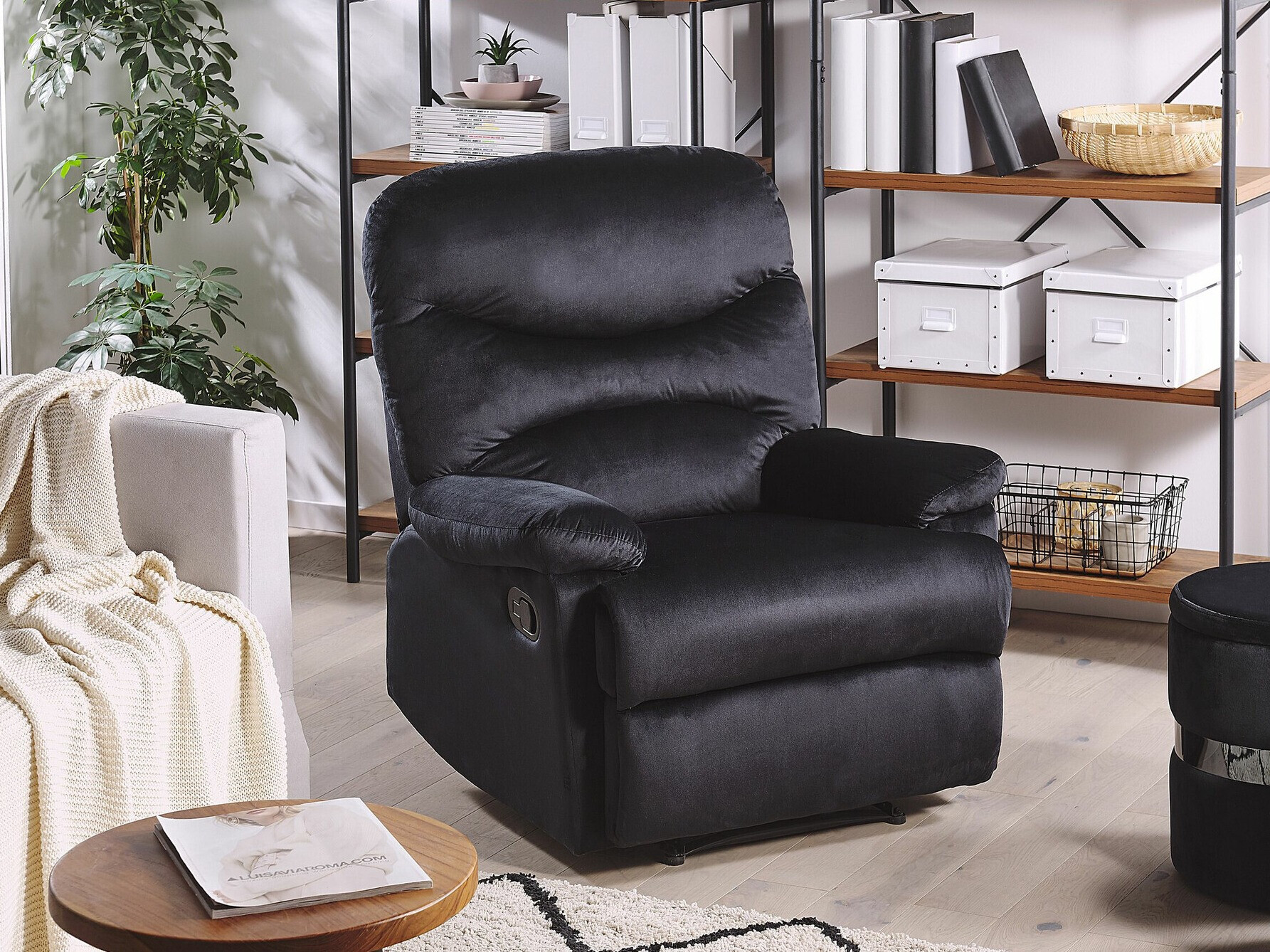 Кресло реглайнер Berwyn 1386 (Чёрный)