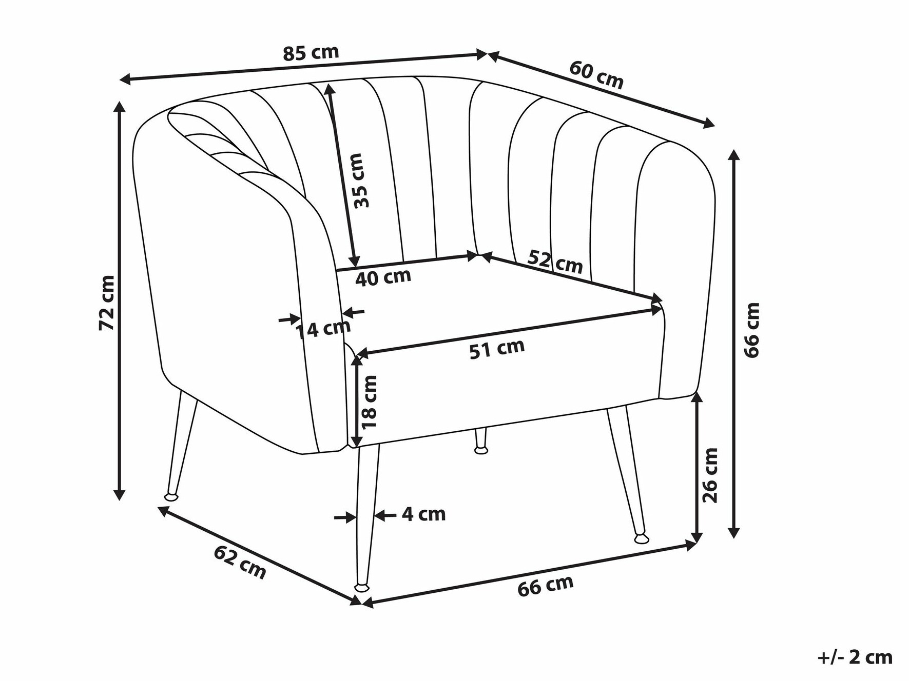Кресло Berwyn 1406 (Taupe)