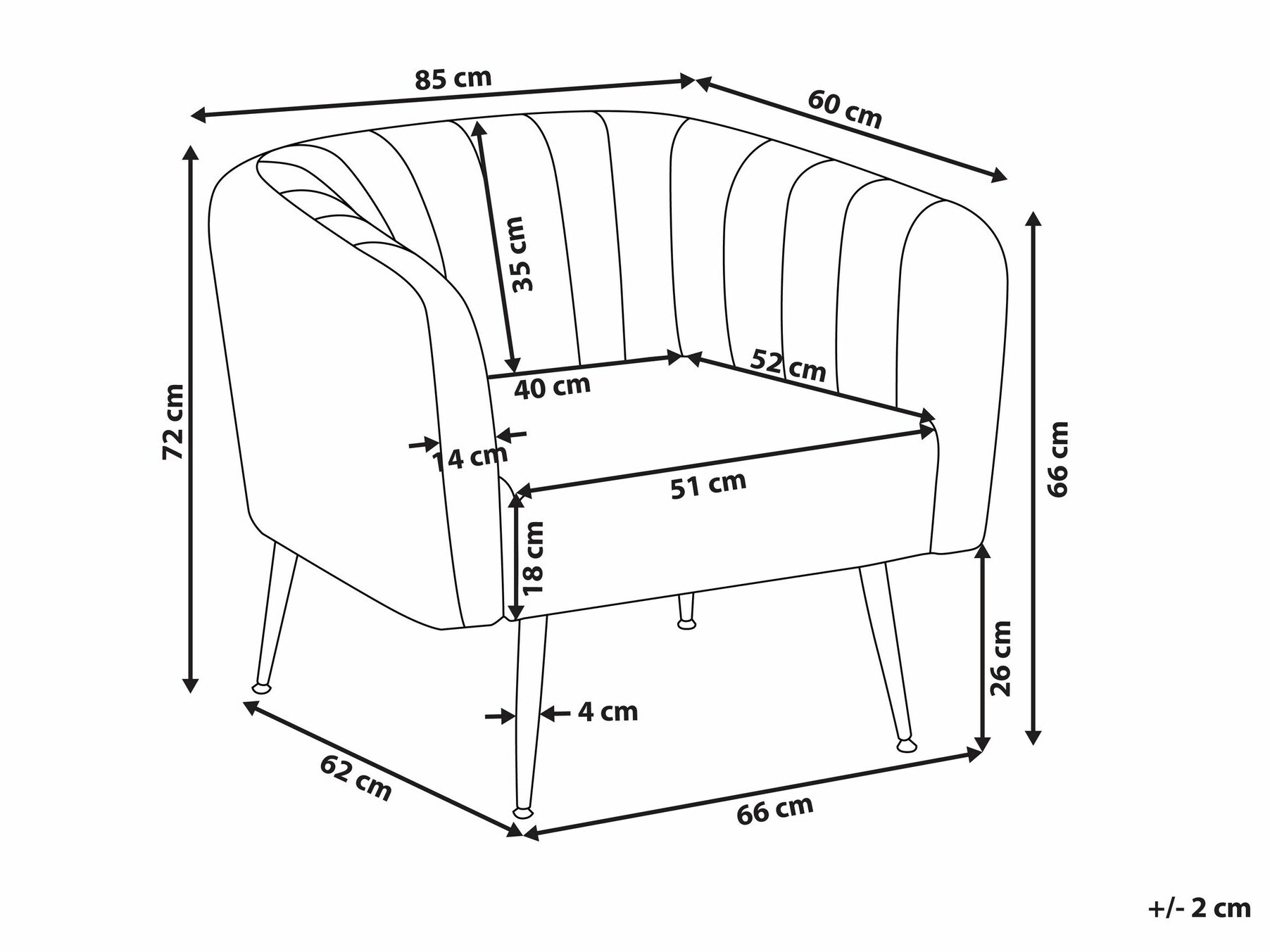 Krēsls Berwyn 1406 (Zaļš)