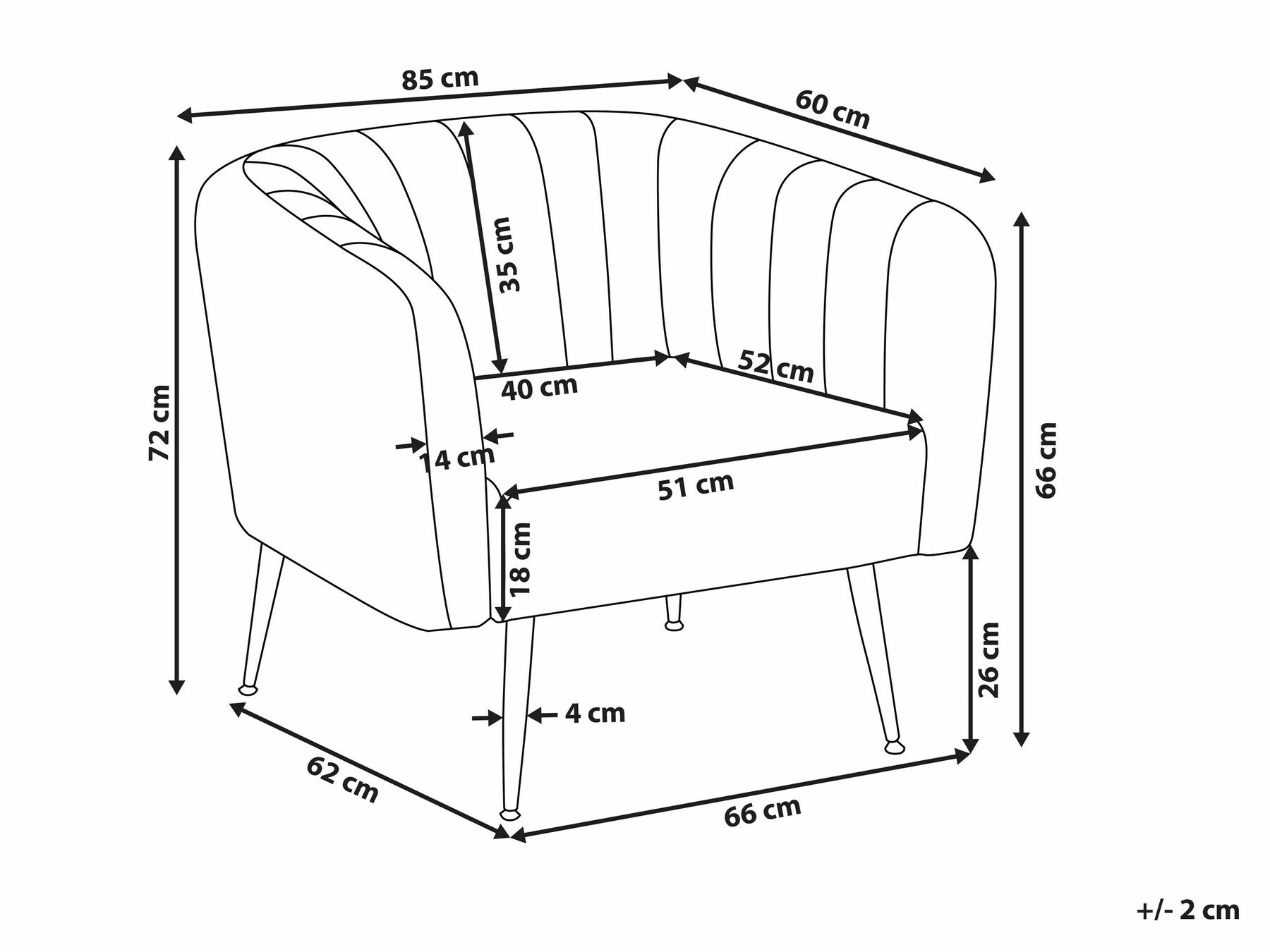 Krēsls Berwyn 1406 (Zils)