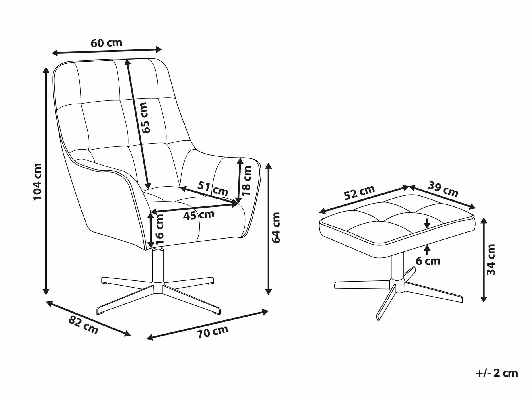 Krēsls Berwyn 1409 (Bēšs)