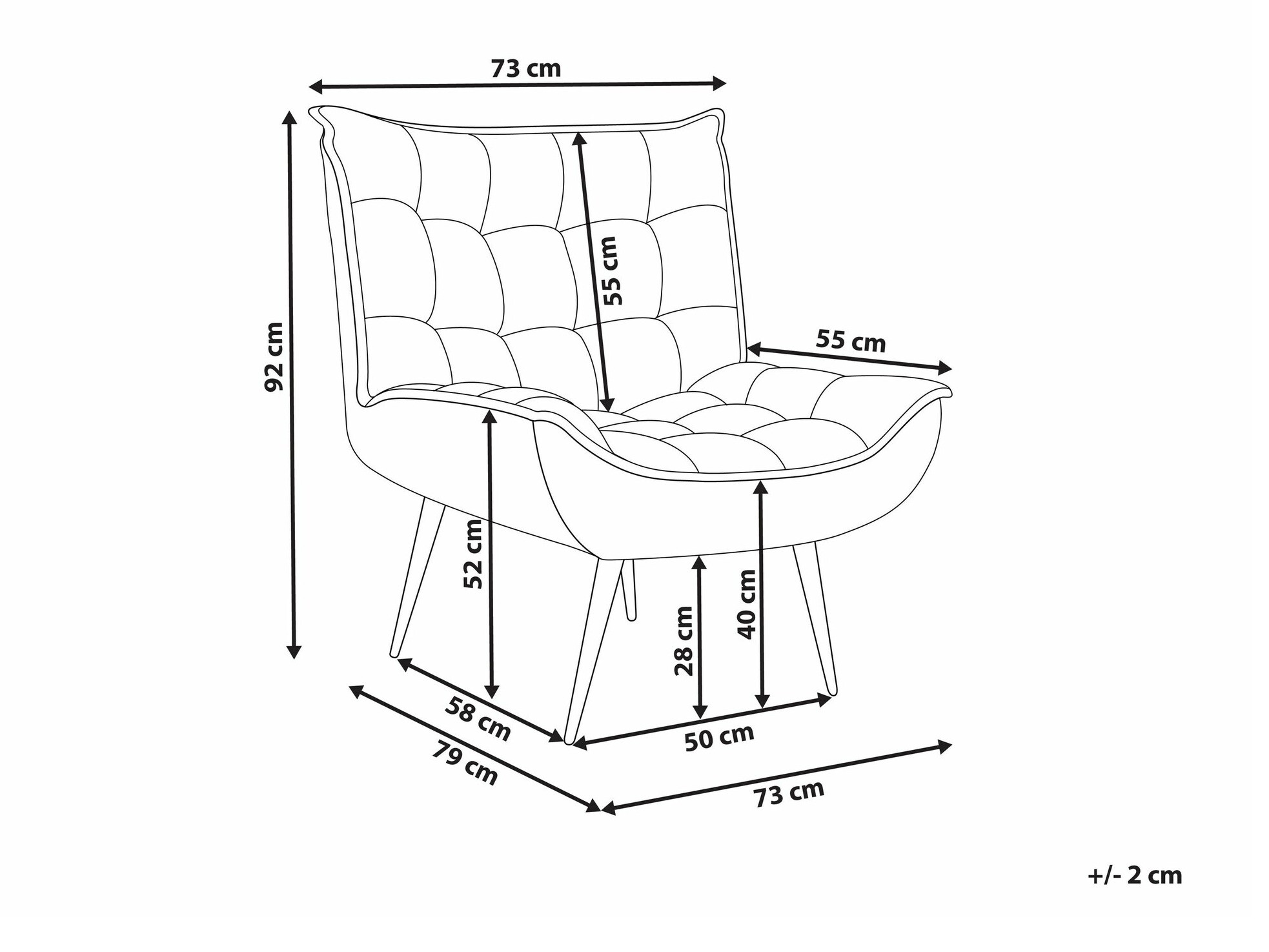 Кресло Berwyn 1430 (Бежевый)