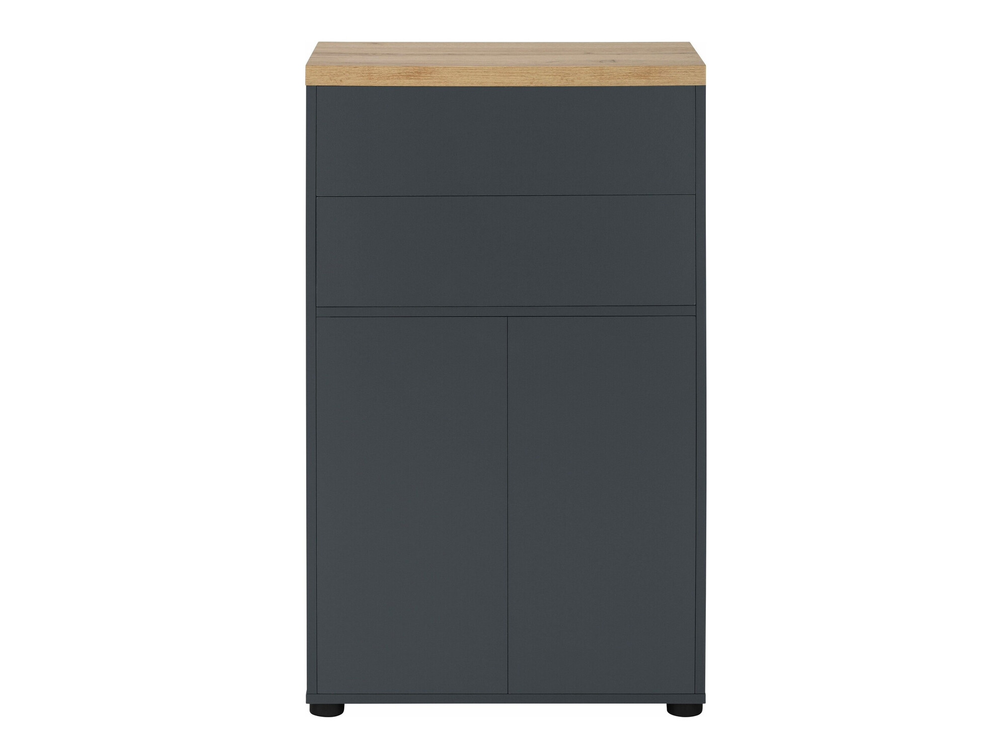 Stāvošs vannas skapītis Denton 1222 (Antracīts + Ozols)