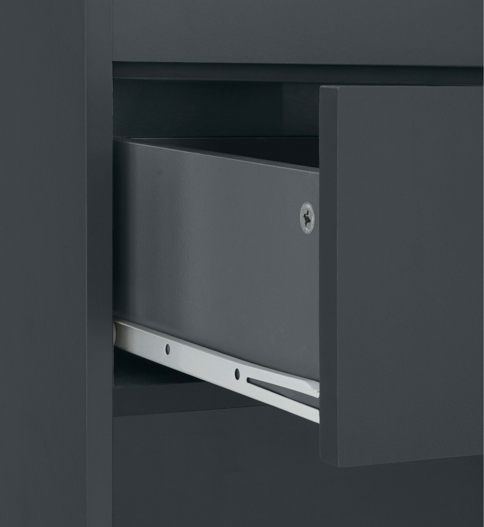 Stāvošs vannas skapītis Denton 1222 (Antracīts + Ozols)