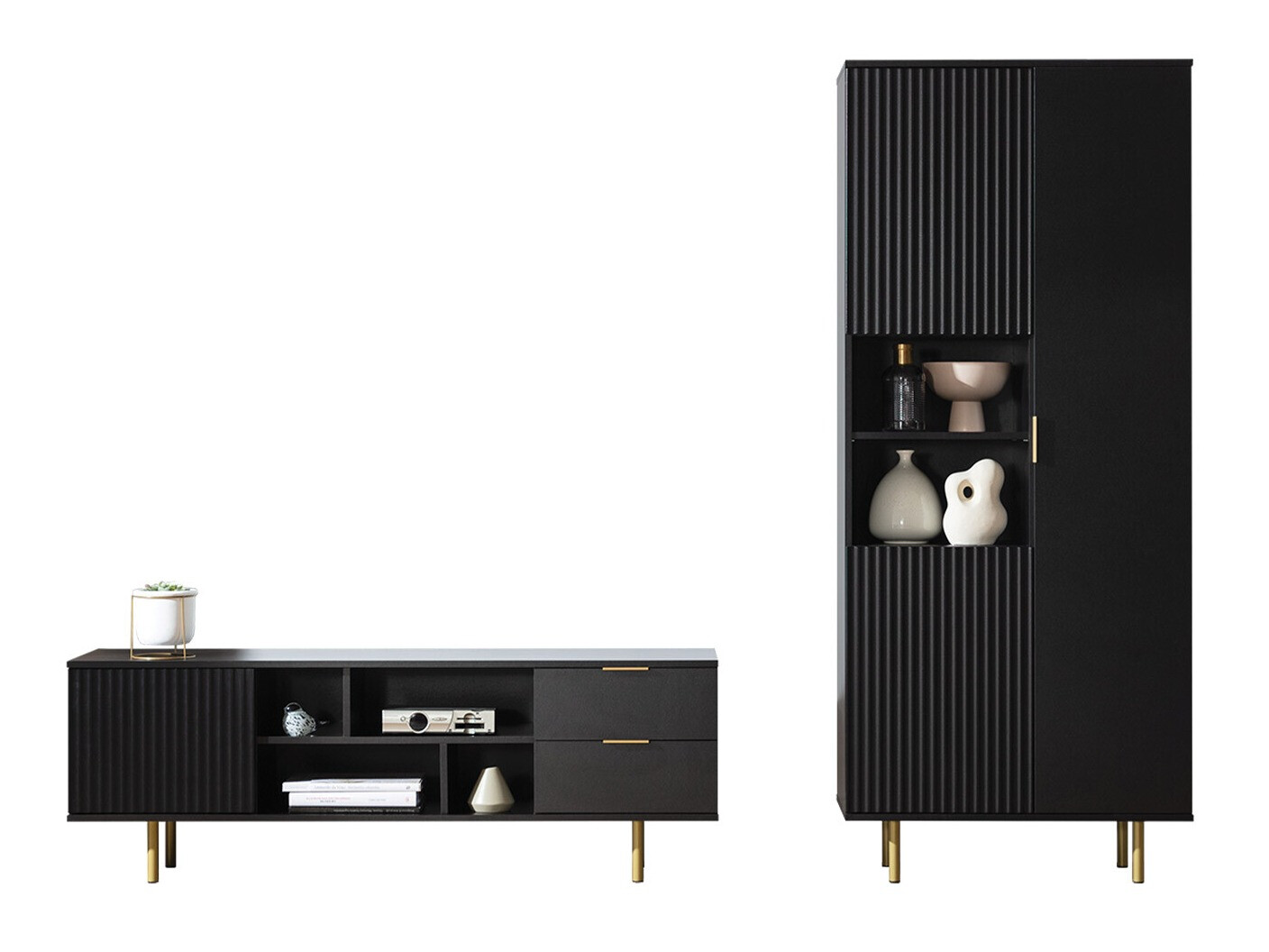 Viesistabas komplekts Decus III (Melns)