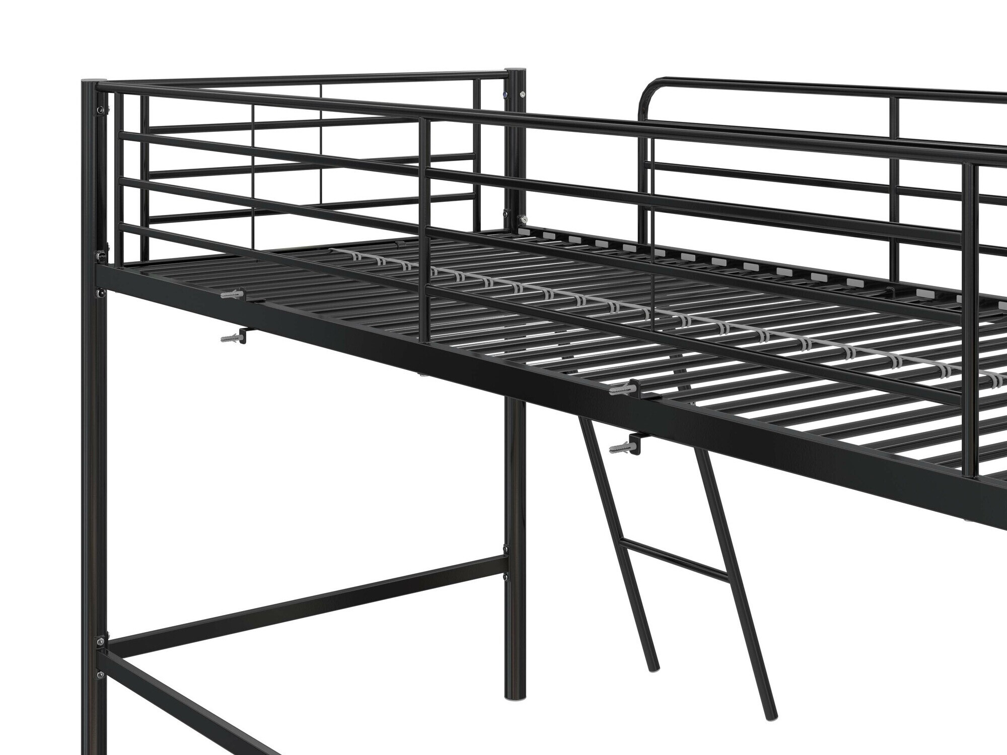 Высокая кровать Denton 1224 (Чёрный)