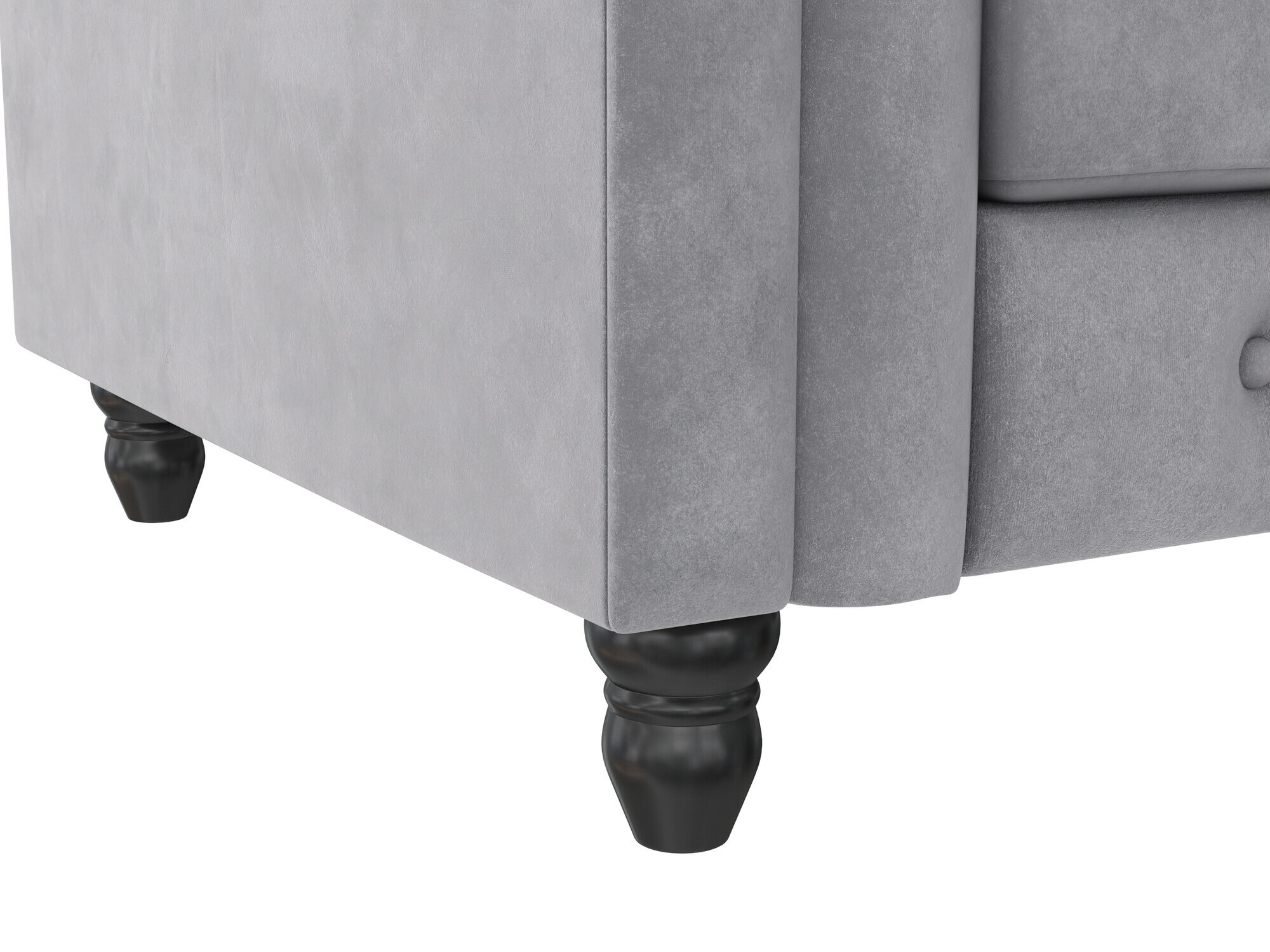 Chesterfield krēsls Tulsa 630 (Gaiši pelēks)