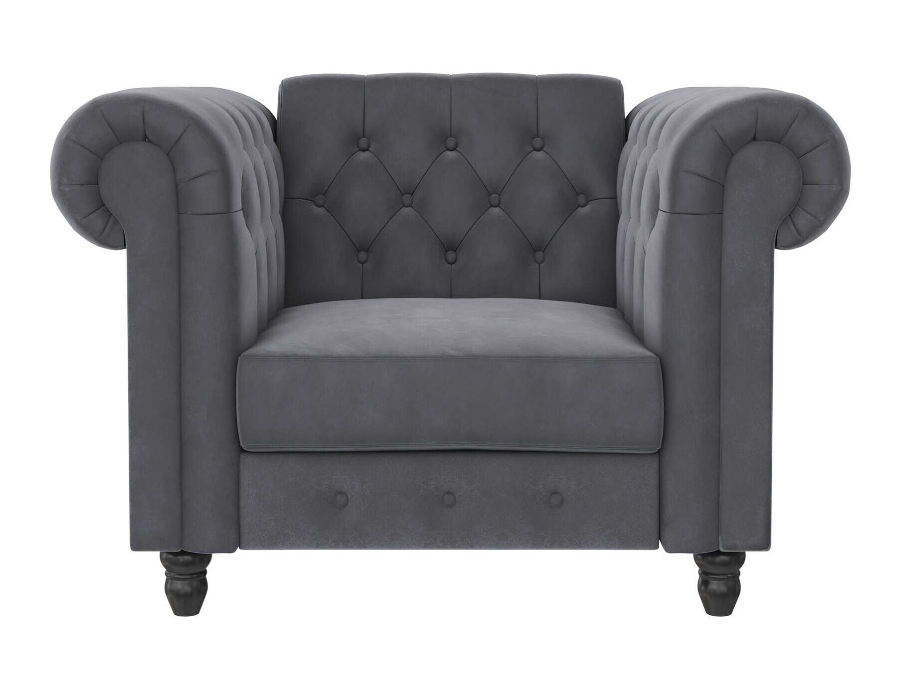 Chesterfield krēsls Tulsa 630 (Pelēks)