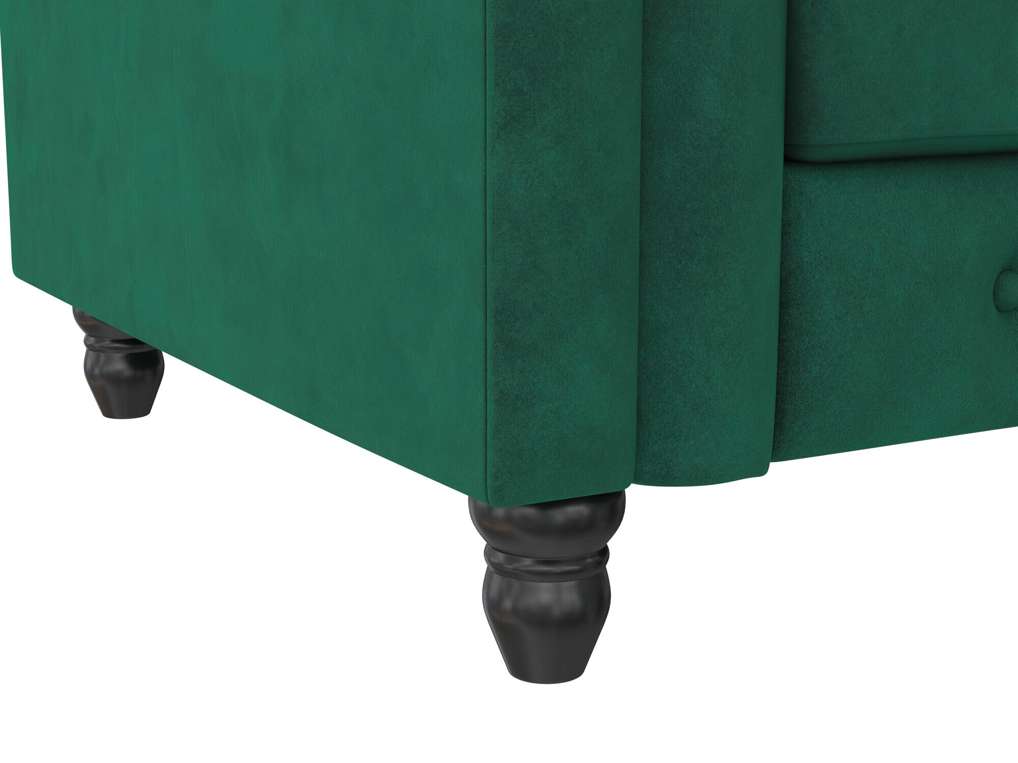 Chesterfield krēsls Tulsa 630 (Tumši zaļš)