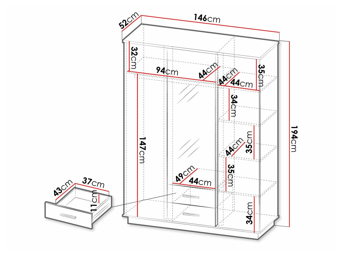 Шкаф Tenodeu 120
