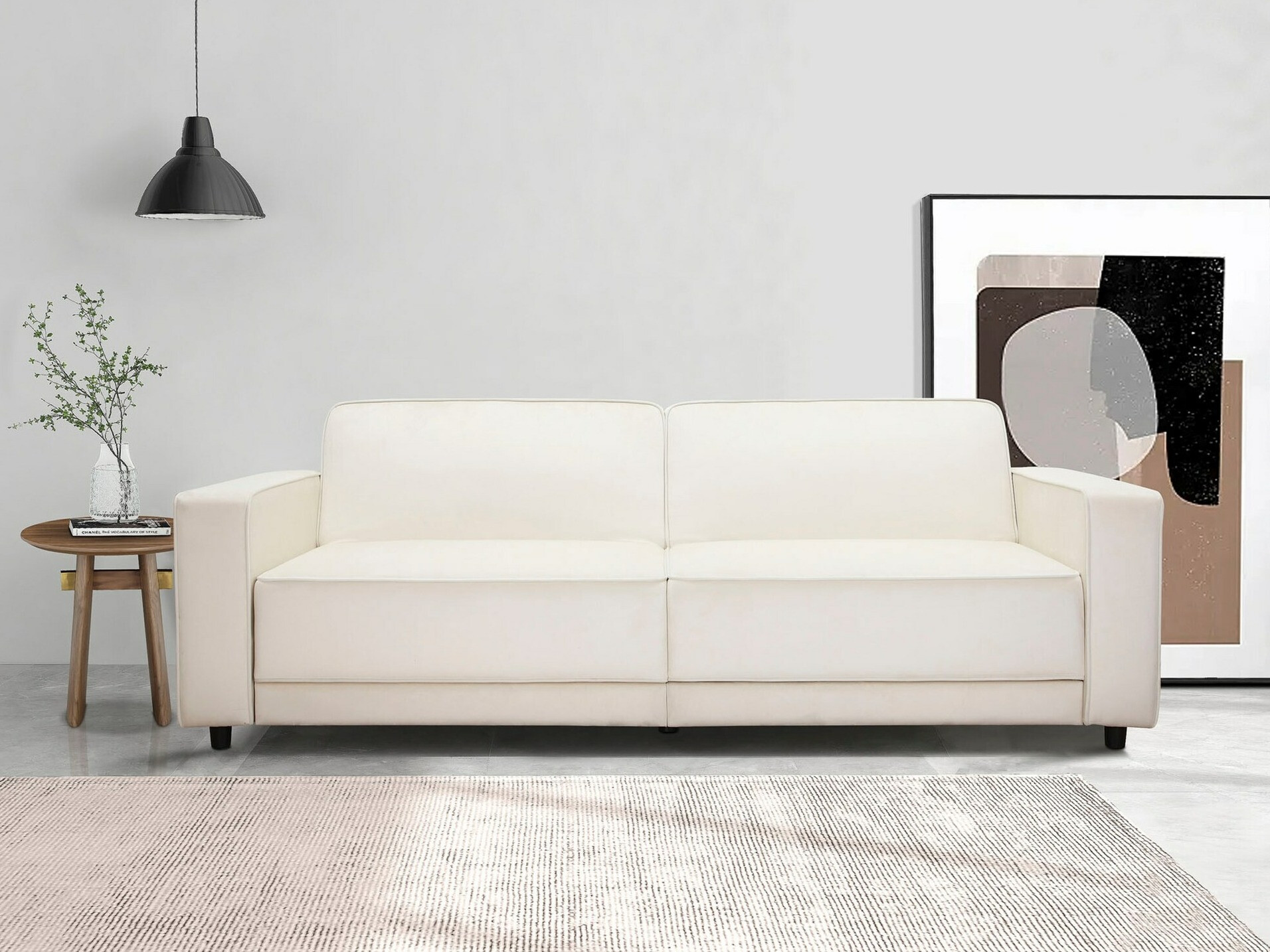 Dīvāns gulta Tulsa 632 (Krēms)