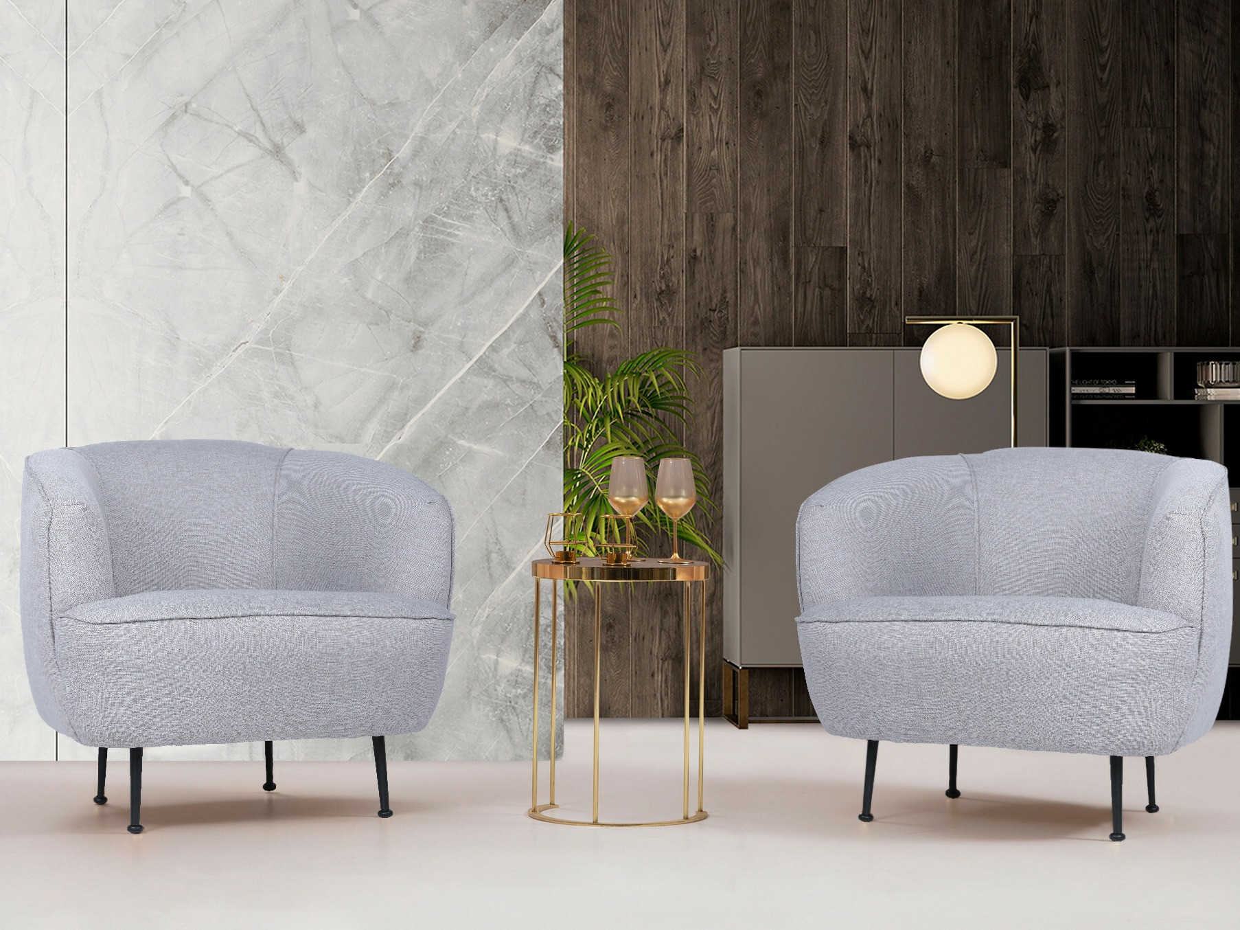 Кресло Altadena 465 (Светло-серый)