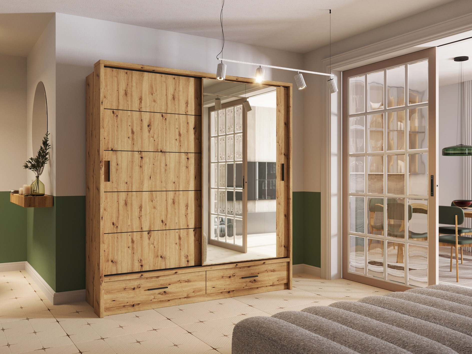 Шкаф Fresno 104 (Artisan дуб)