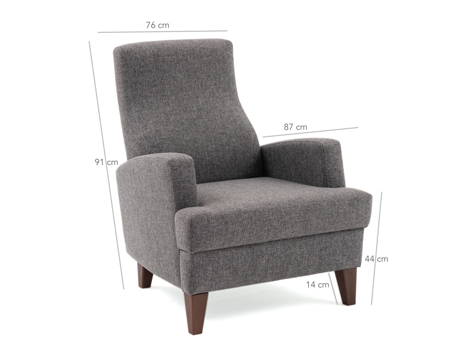 Кресло Altadena 474 (Тёмно-серый)