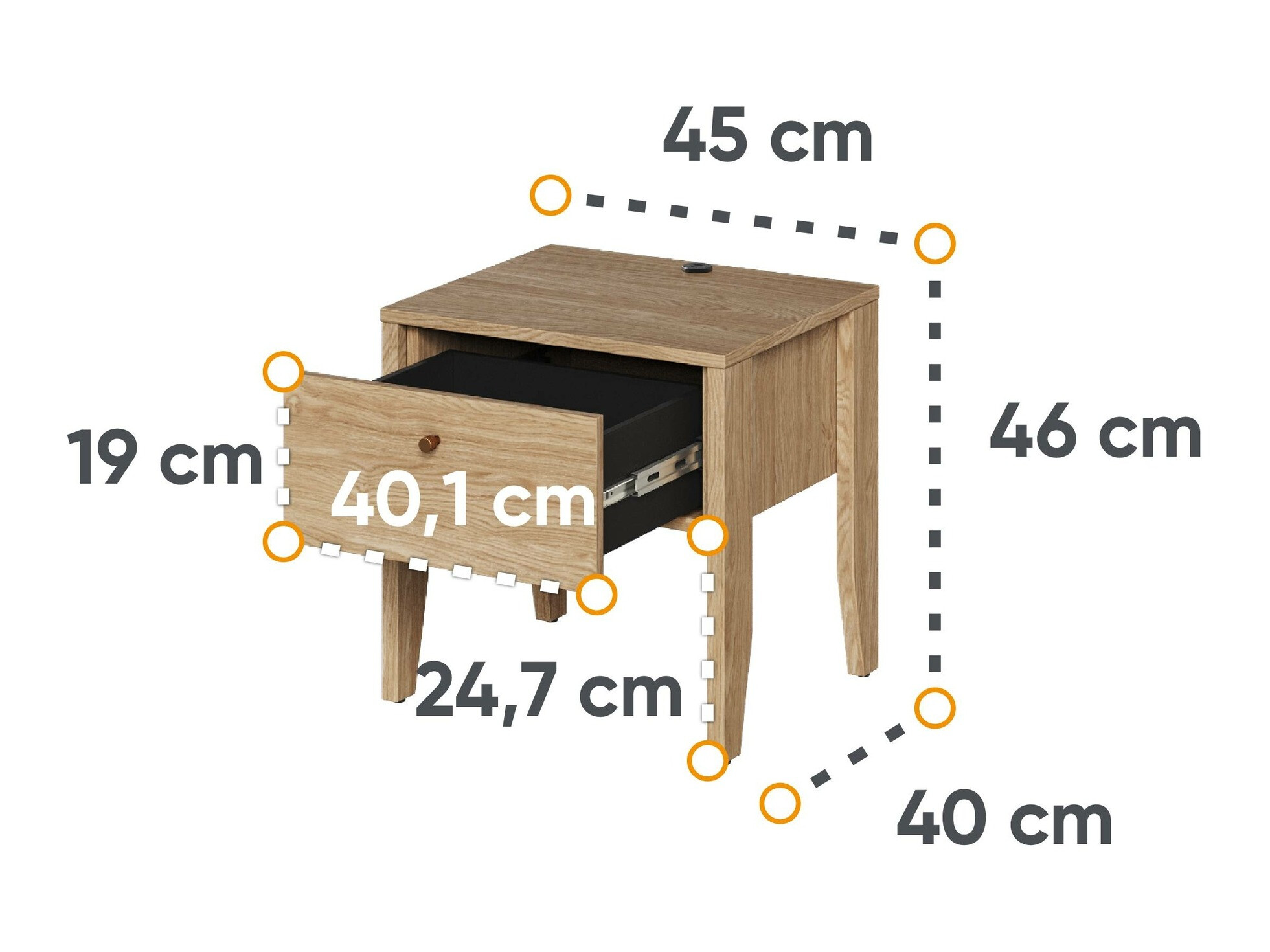Прикроватная тумбочка Salviri 104