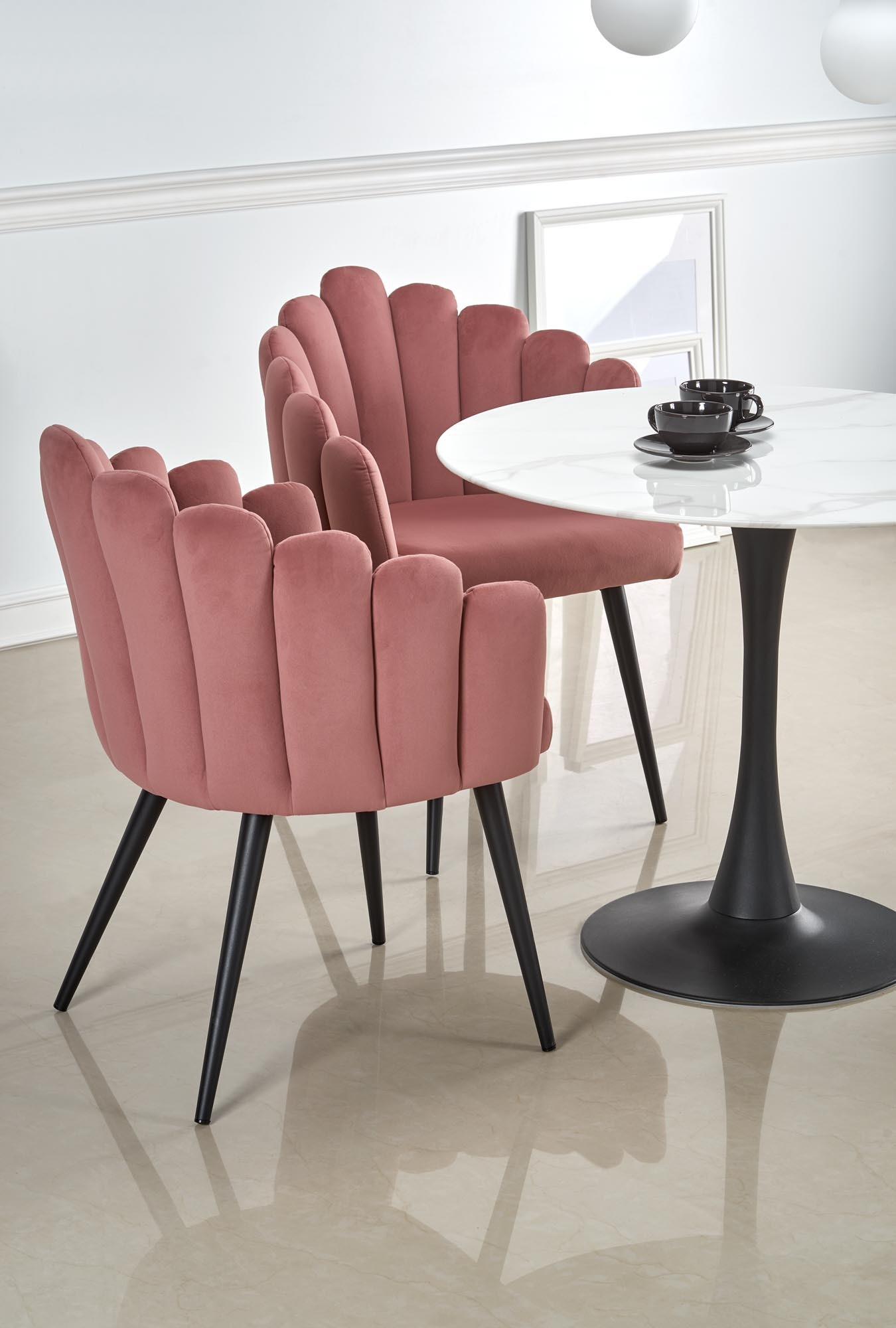 Krēsls Houston 976 (Tumši rozā + Melns)