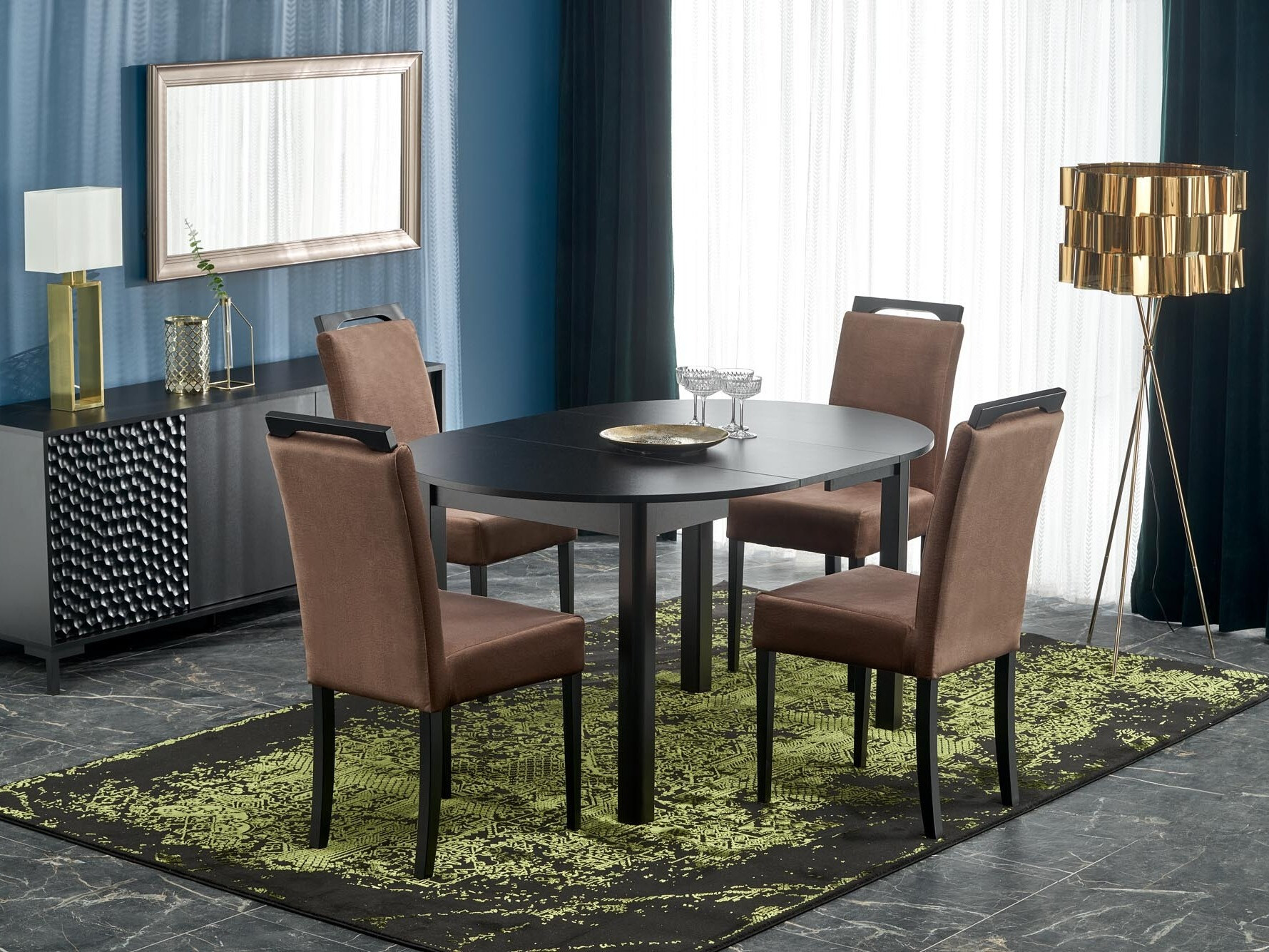 Стул Houston 1055 (Крем + Чёрный)