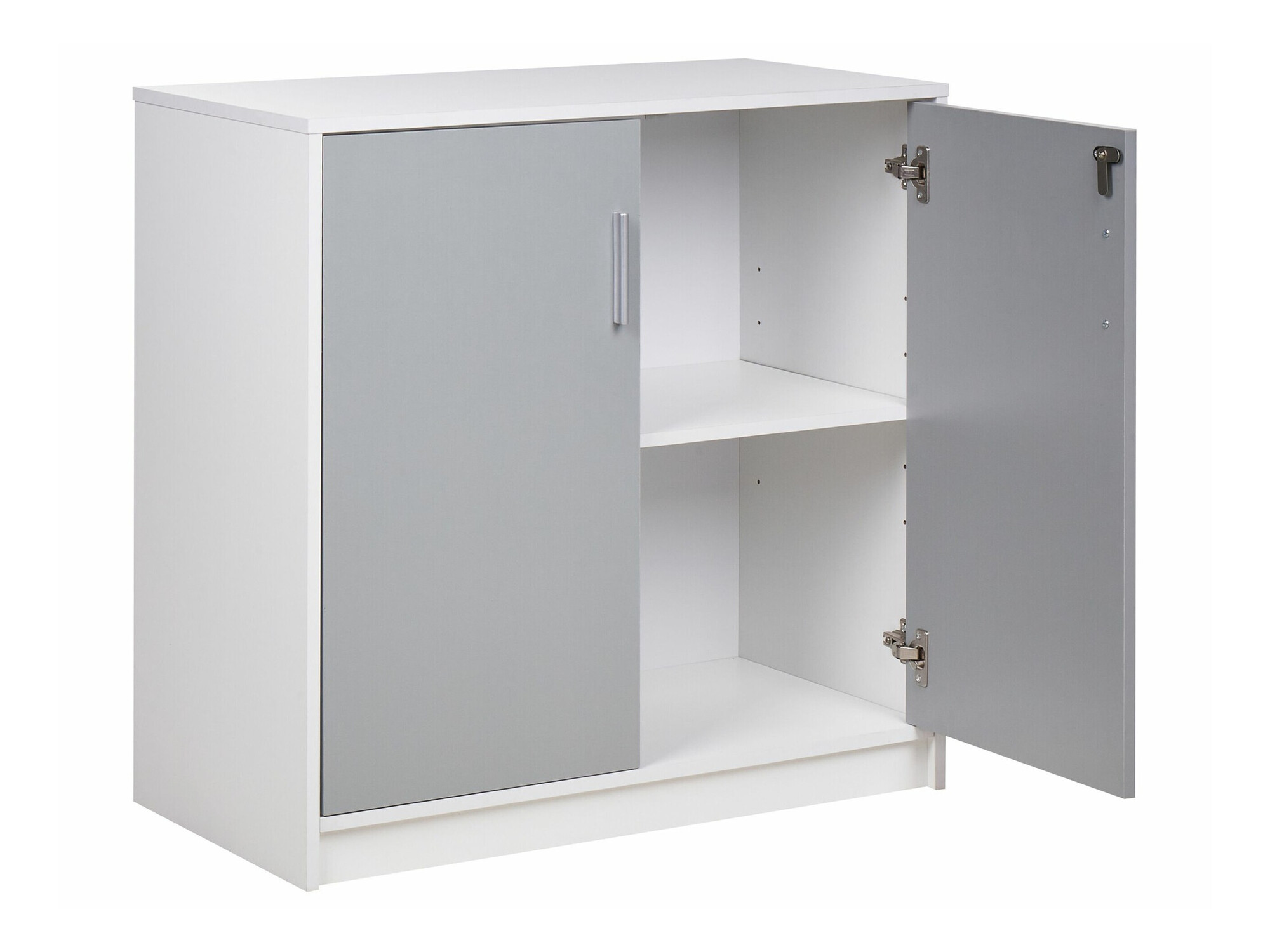 Skapis Catferu 112 (Balts + Pelēks)