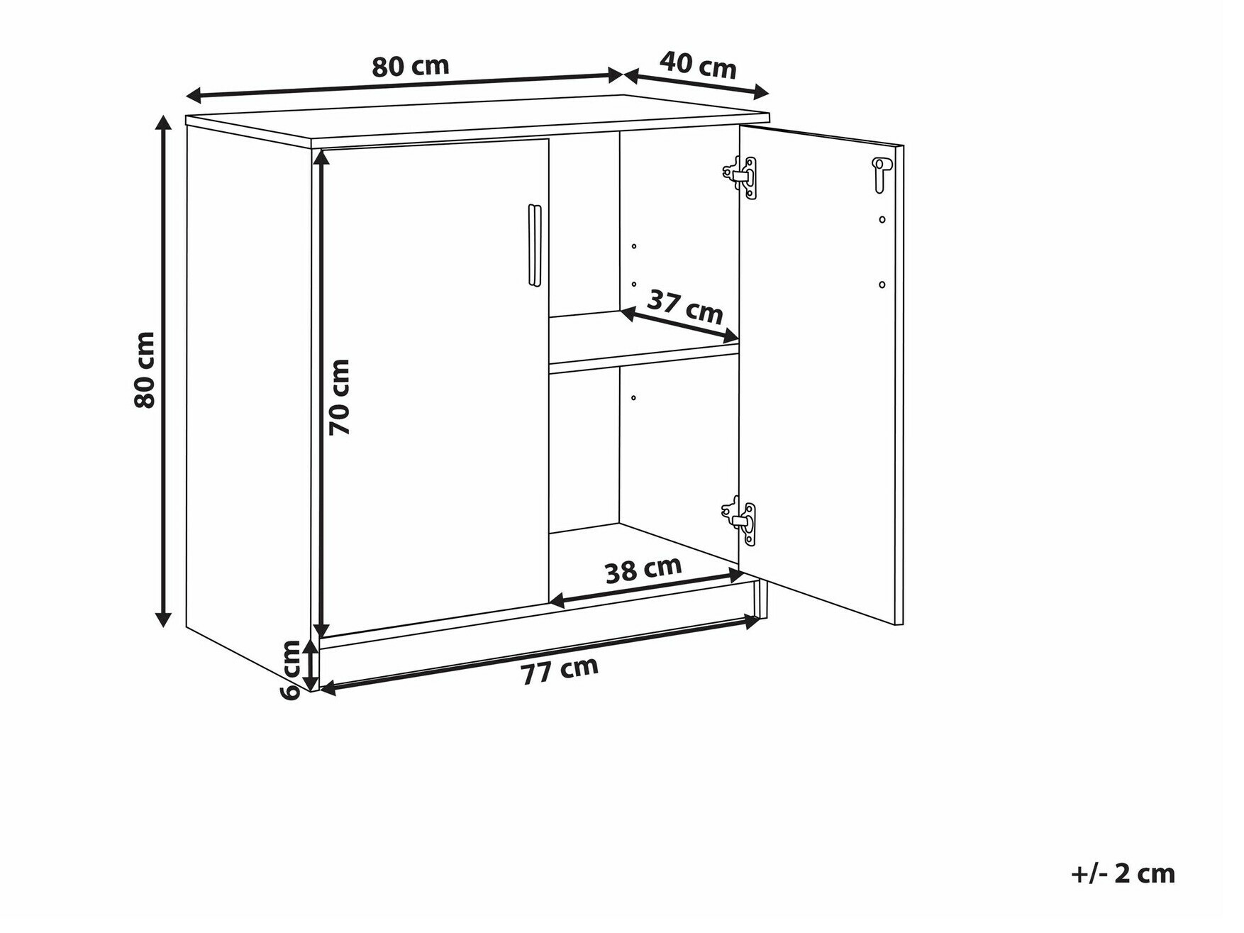 Skapis Catferu 112 (Balts + Pelēks)