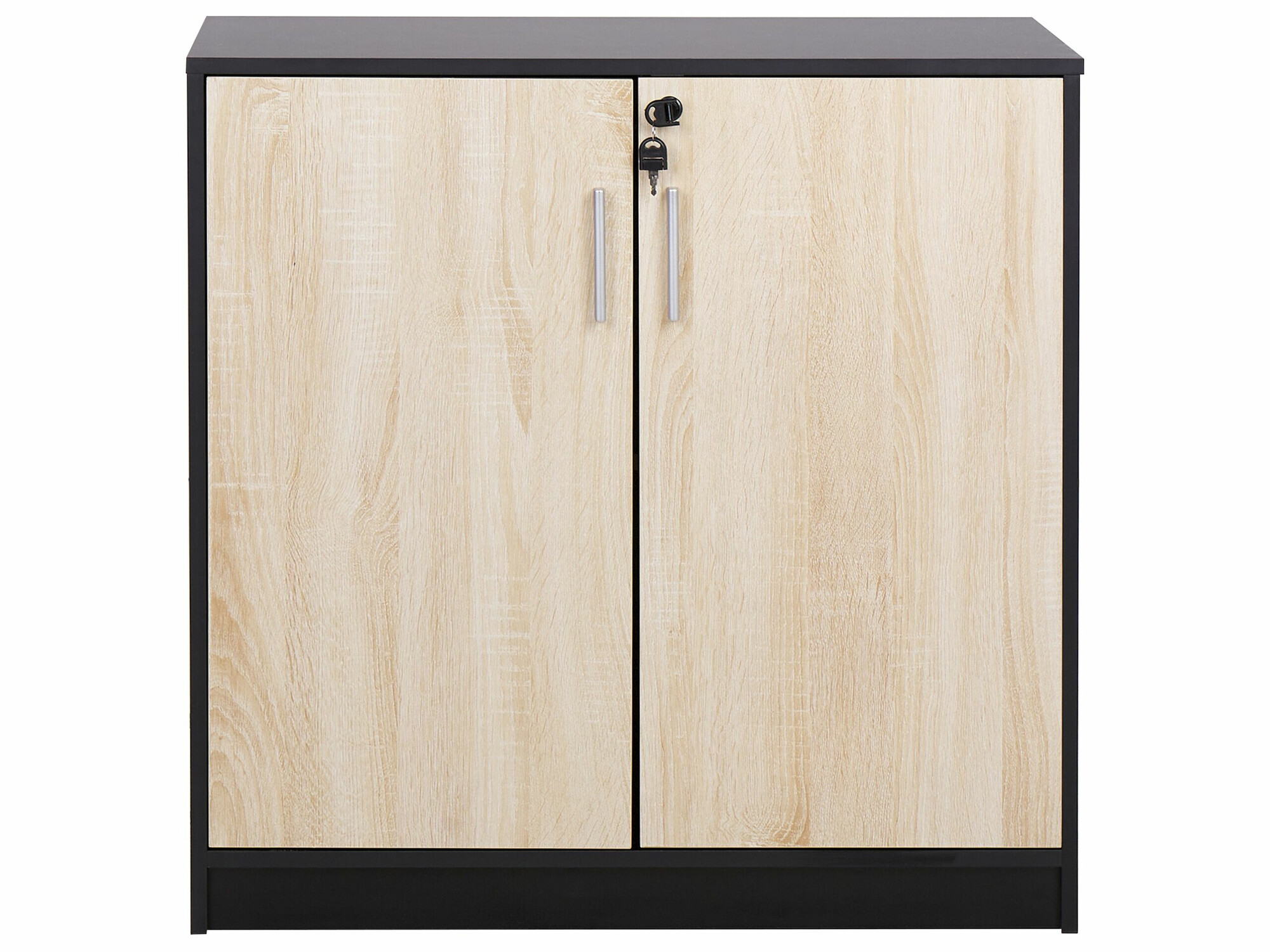 Skapis Catferu 112 (Melns + Gaiši brūns)