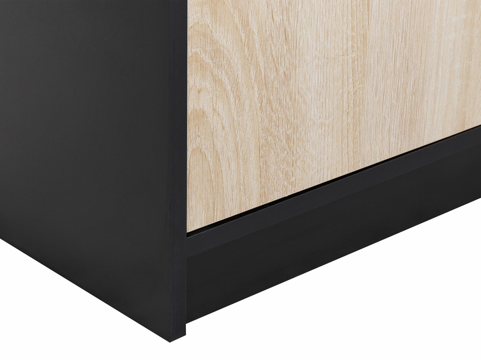 Skapis Catferu 112 (Melns + Gaiši brūns)