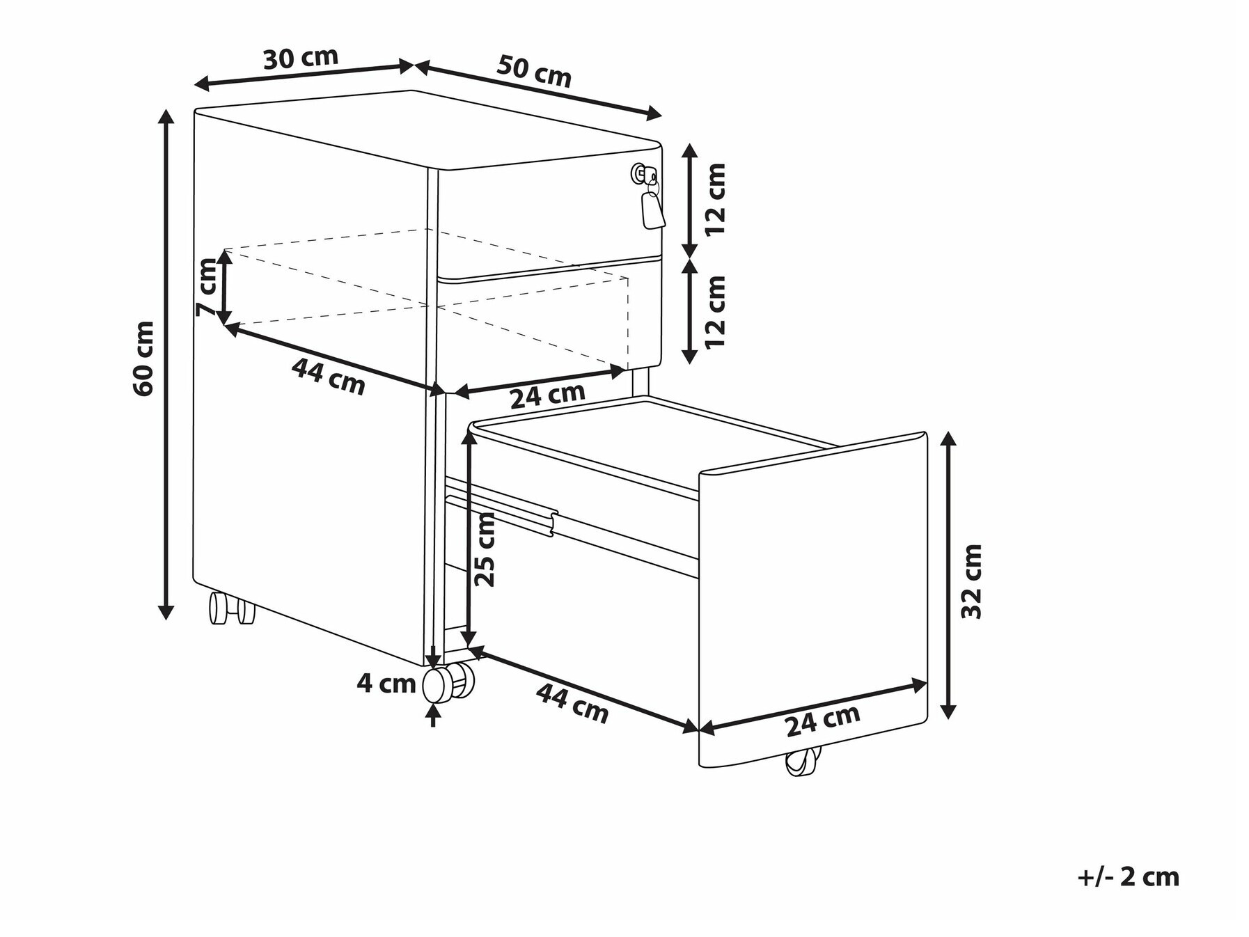 Atvilktņu bloks Berwyn 1519 (Sarkans)