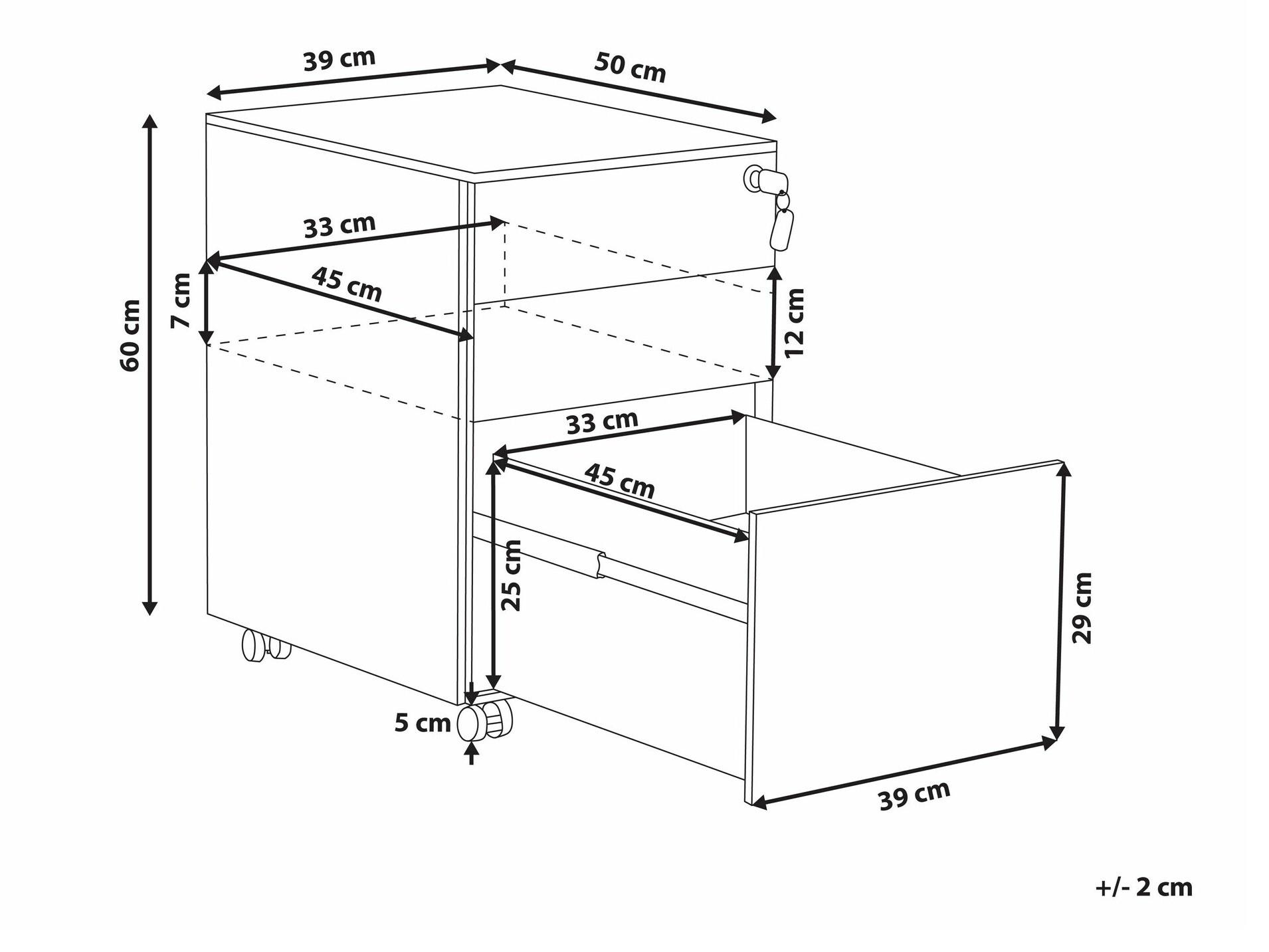 Atvilktņu bloks Berwyn 1521 (Pelēks)